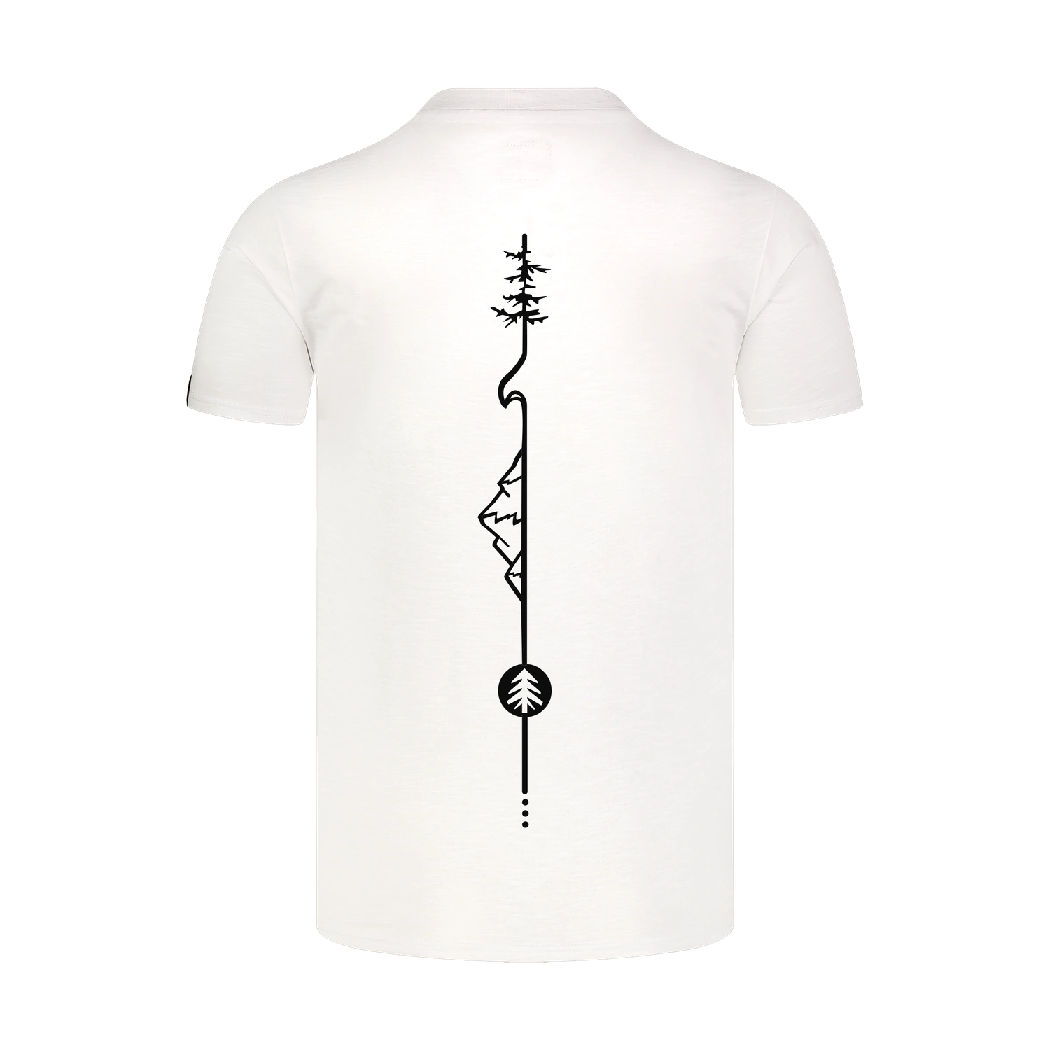 Cotton t-shirt men's - WISEMAN white-2