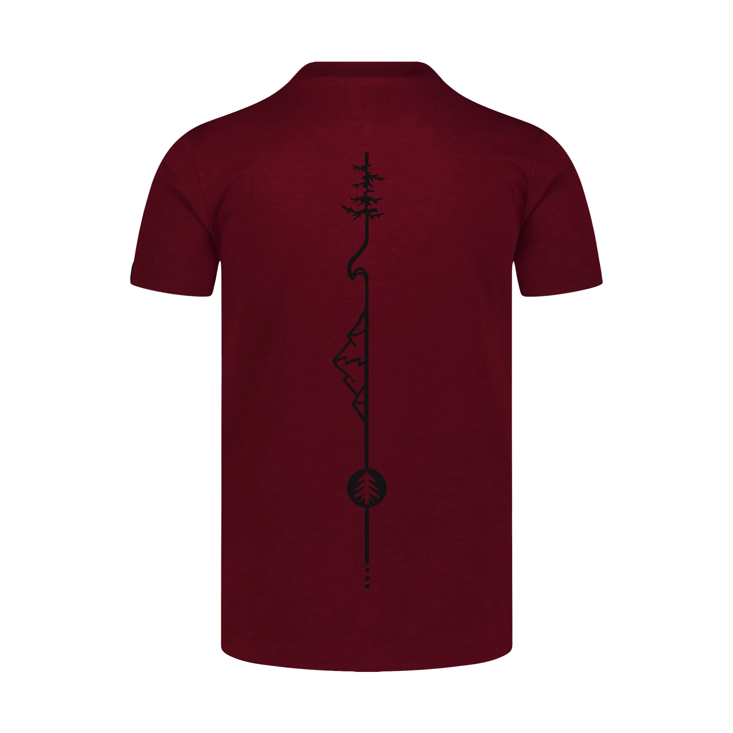 Baumwolle T-Shirt Herren - WISEMAN rot-2