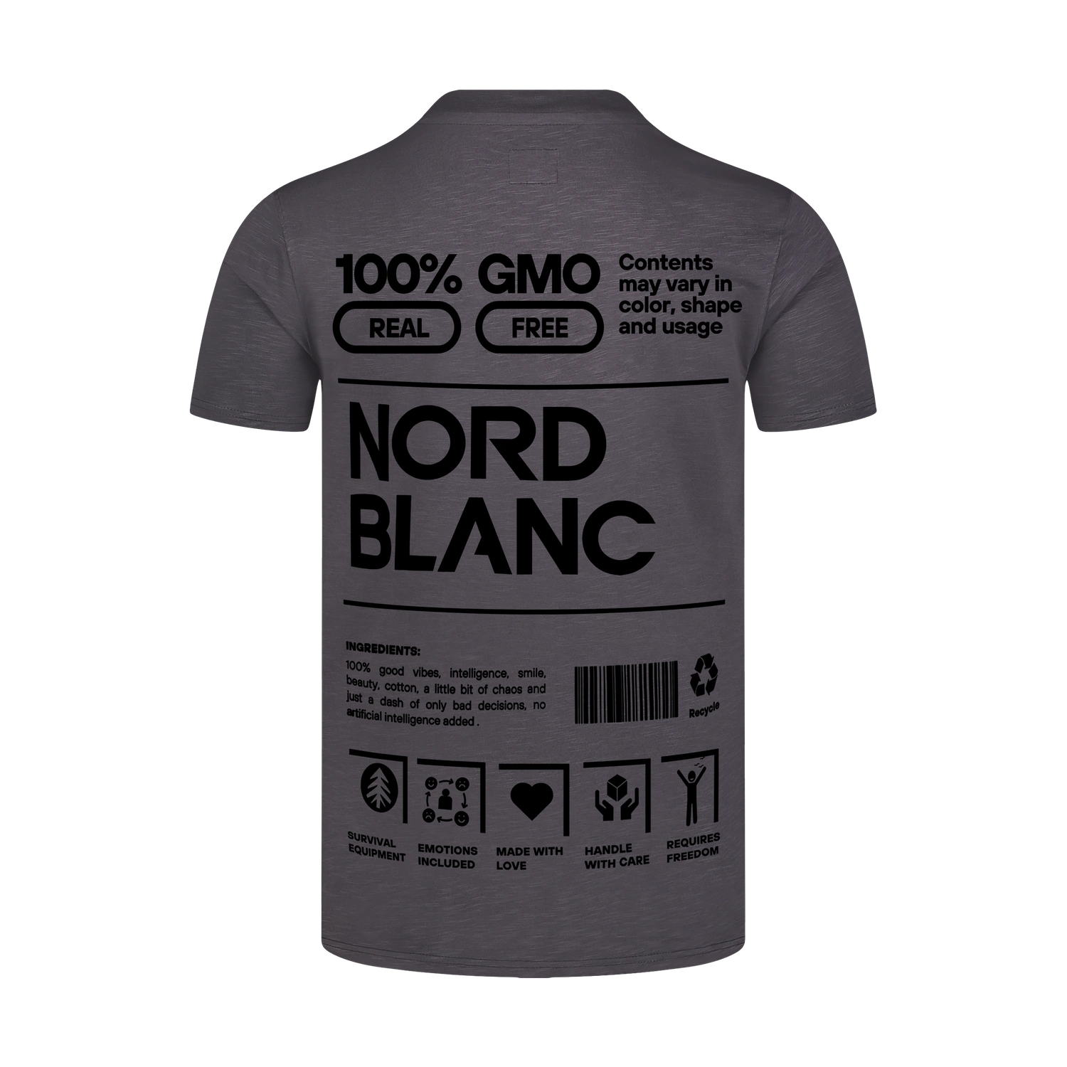 Cotton t-shirt men's - CERTAINTY grey-2