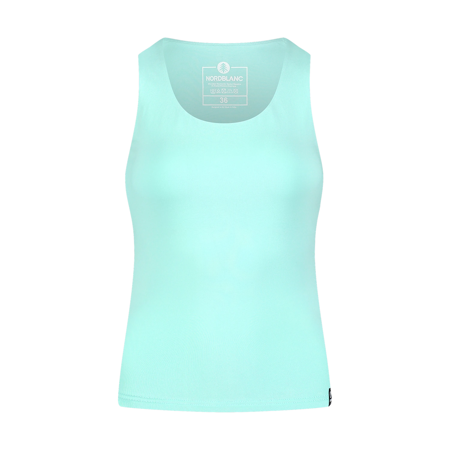 Baumwolle Tank-top Damen - SUNSET blau-1