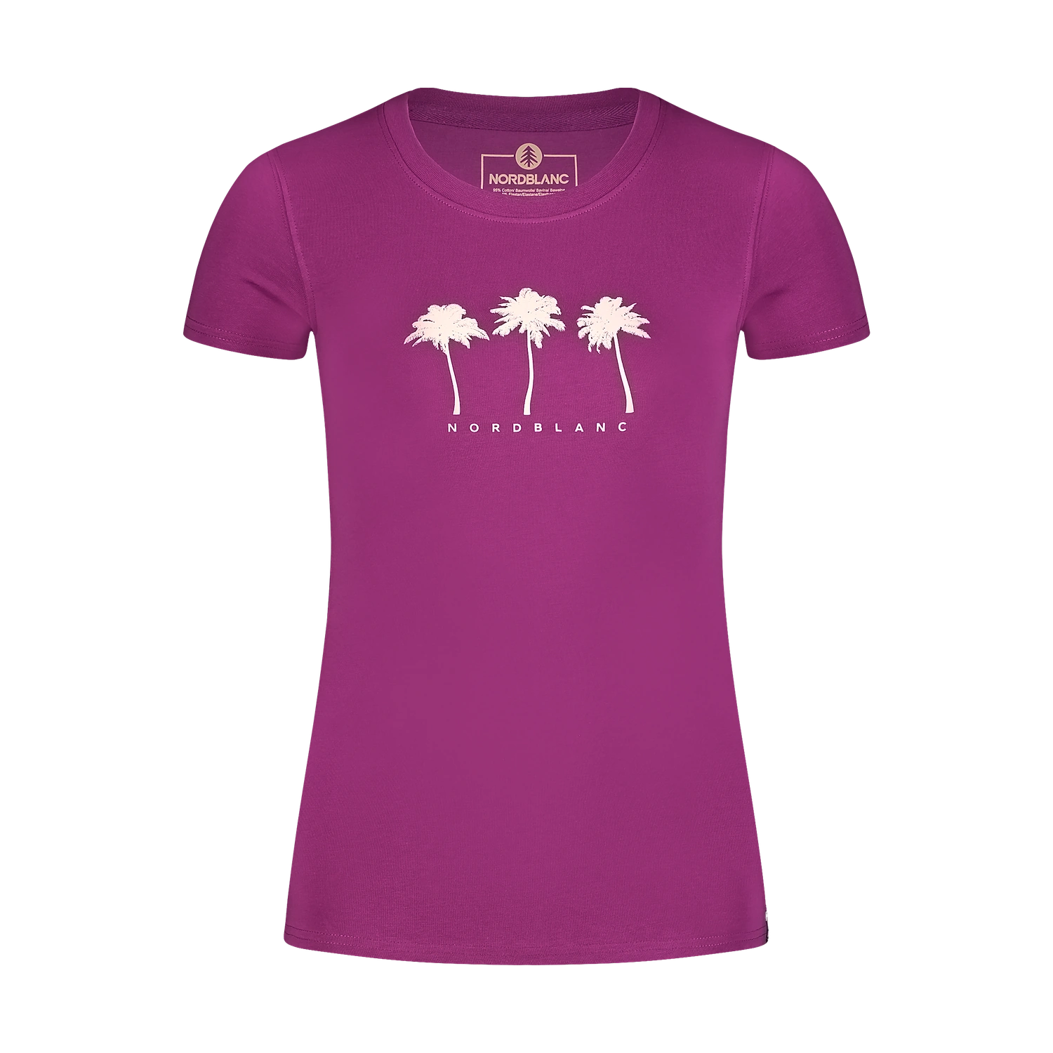 Cotton t-shirt women's - COASTLINE pink-1