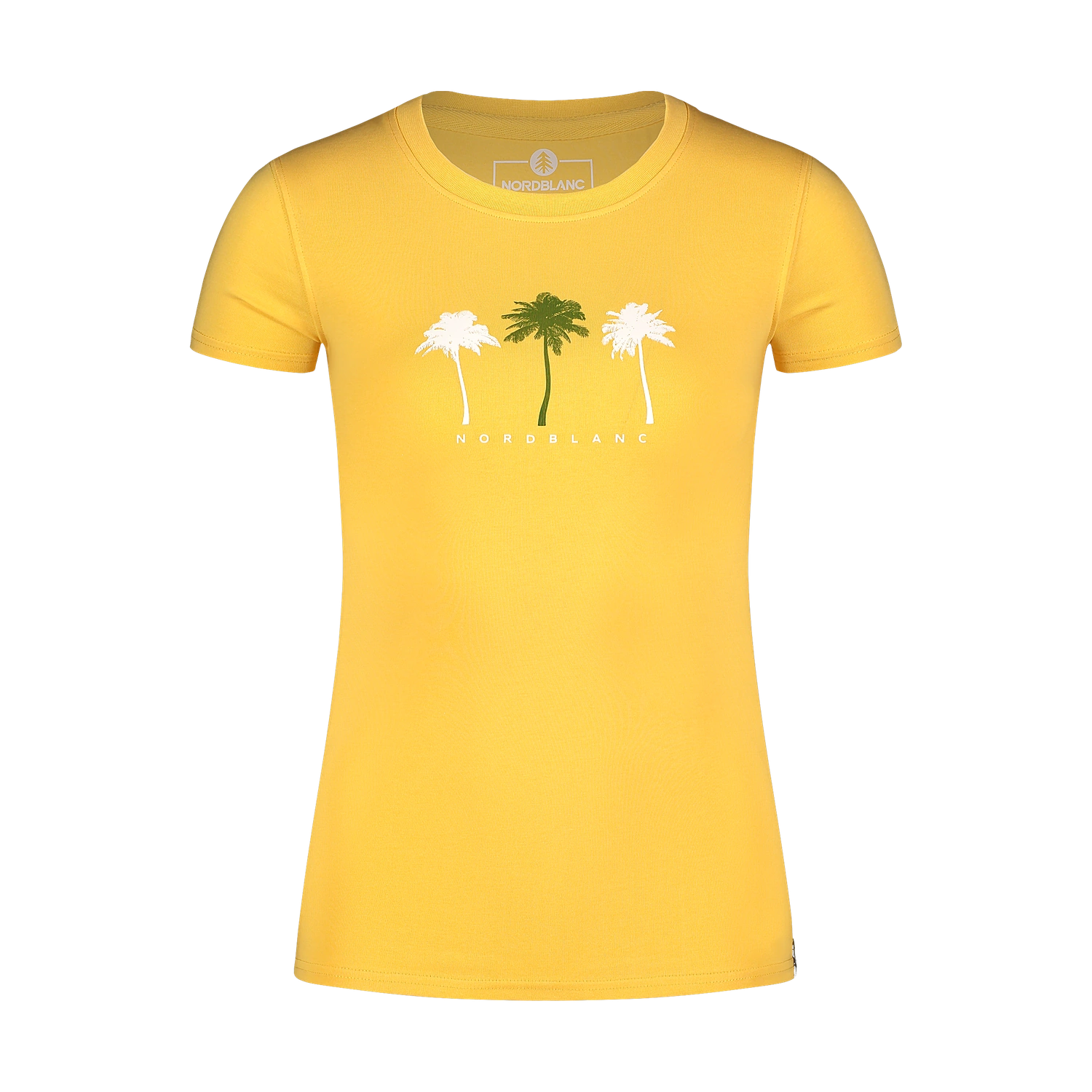 Cotton t-shirt women's - COASTLINE yellow-1