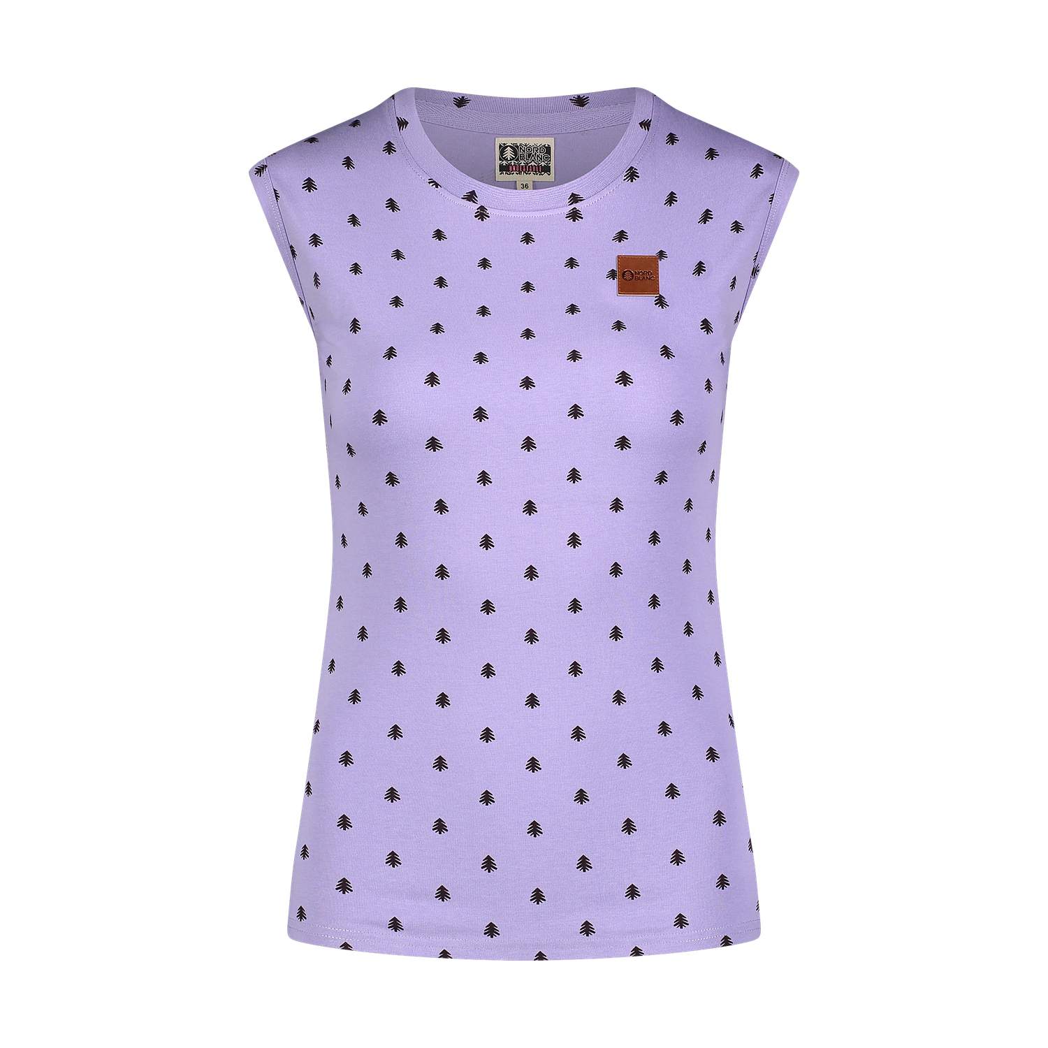 Cotton tank top women's - NINA violet
