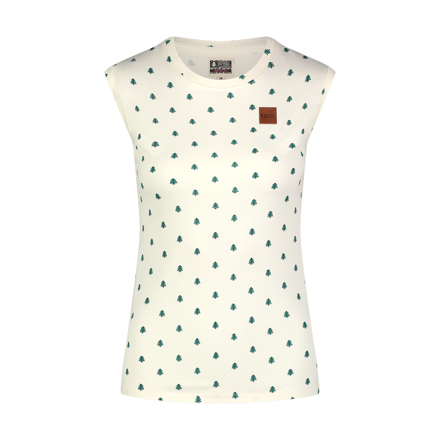 Cotton tank top women's - NINA white