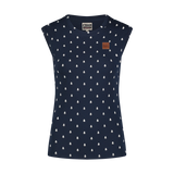 Baumwolle Tank-top Damen - NINA blau