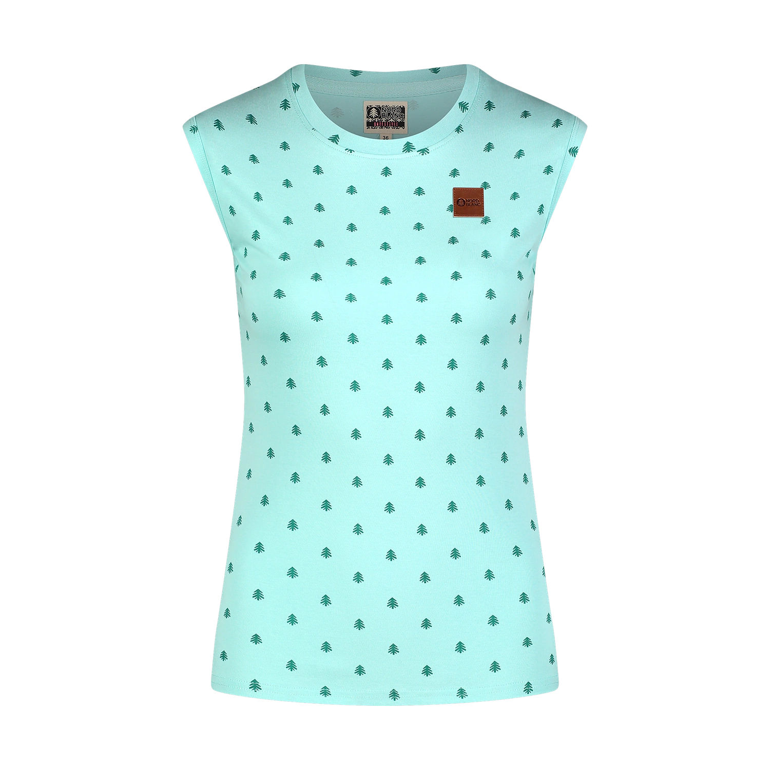 Baumwolle Tank-top Damen - NINA blau-1