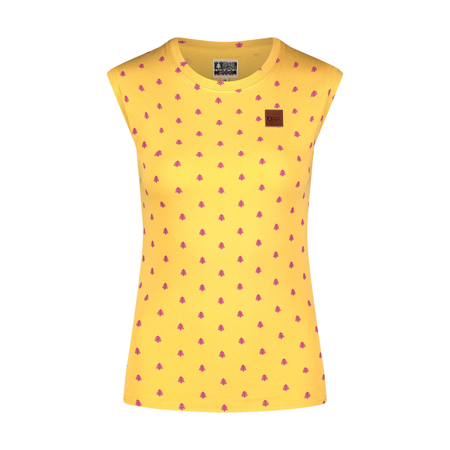 Baumwolle Tank-top Damen - NINA gelb-1