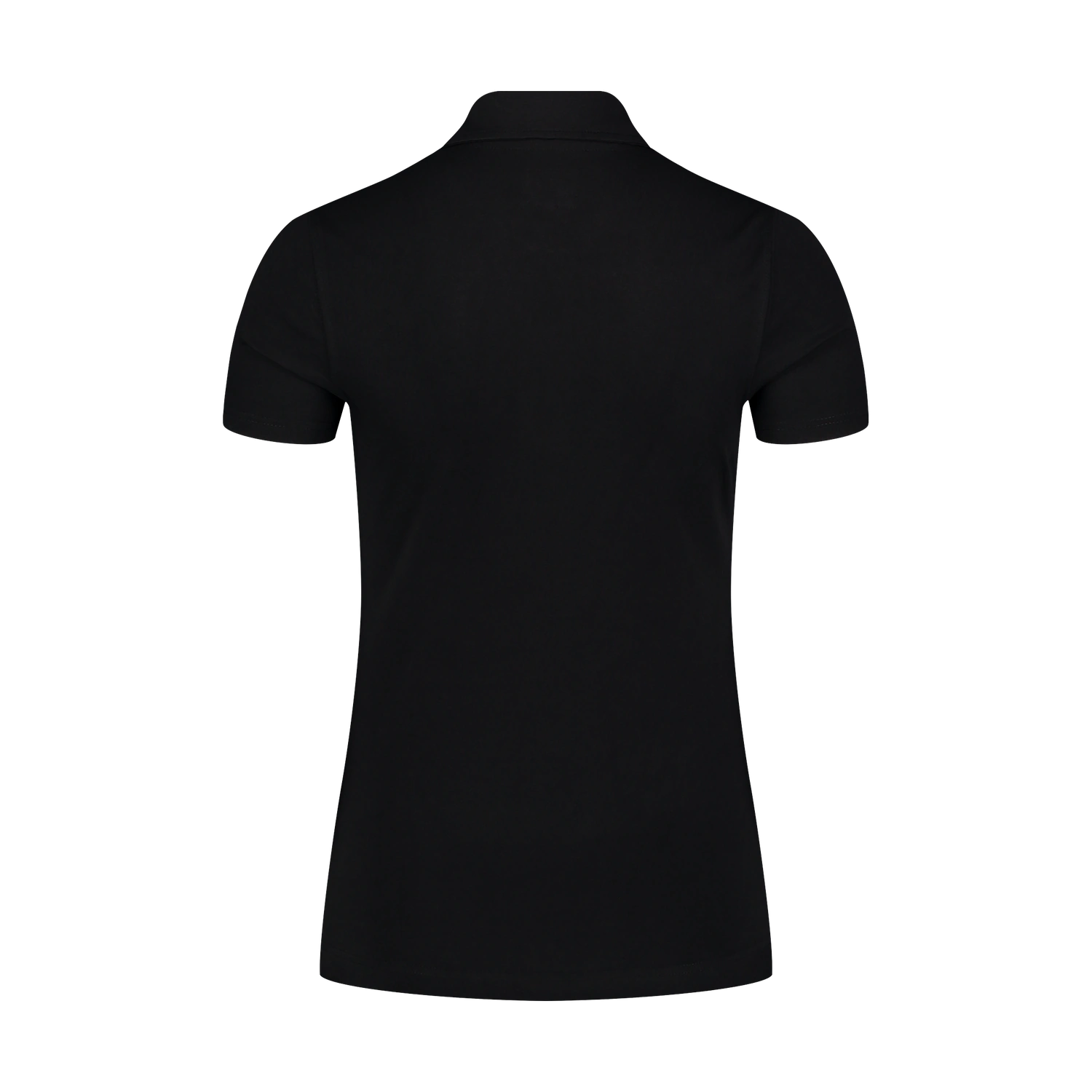 Cotton polo shirt women's - EVERMORE black-2