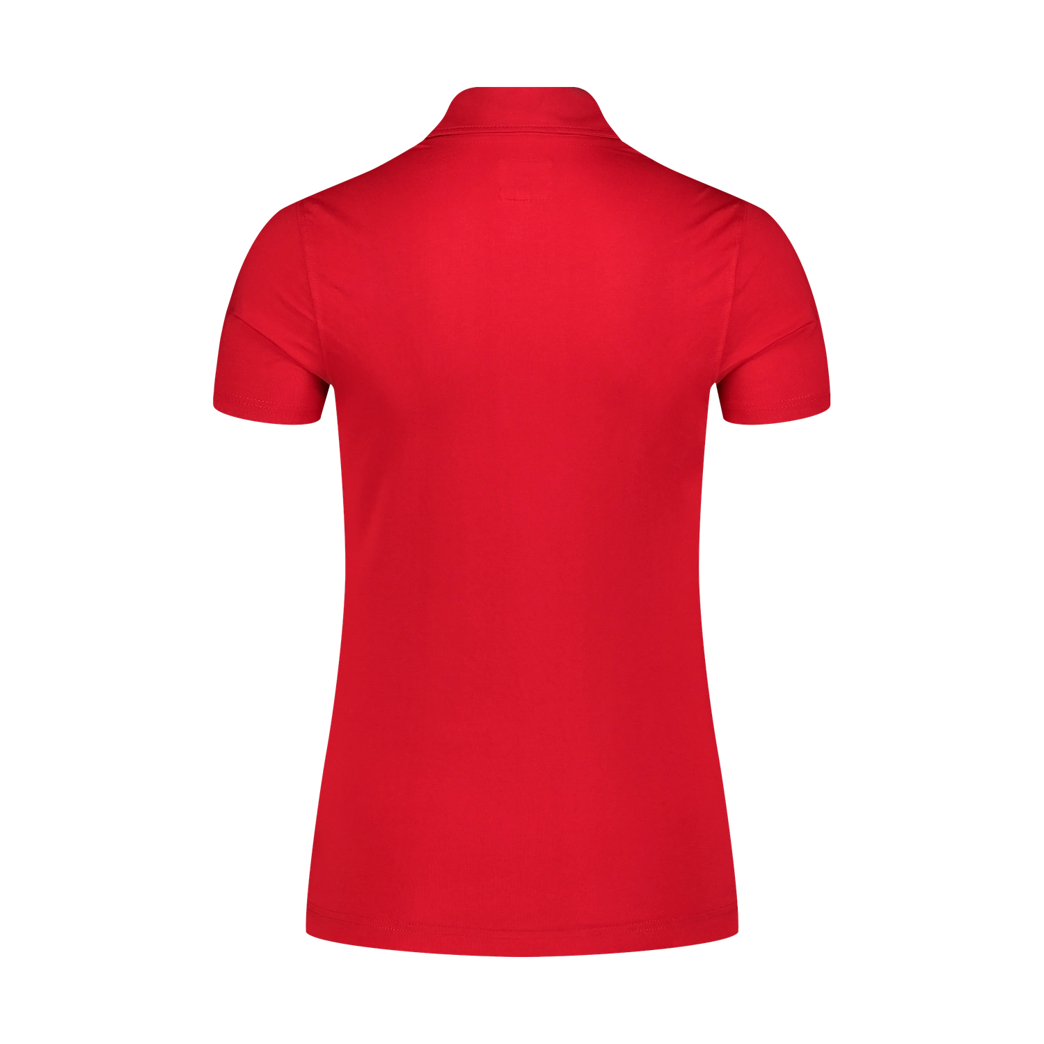 Tricou polo din bumbac pentru femei - EVERMORE roșu-2