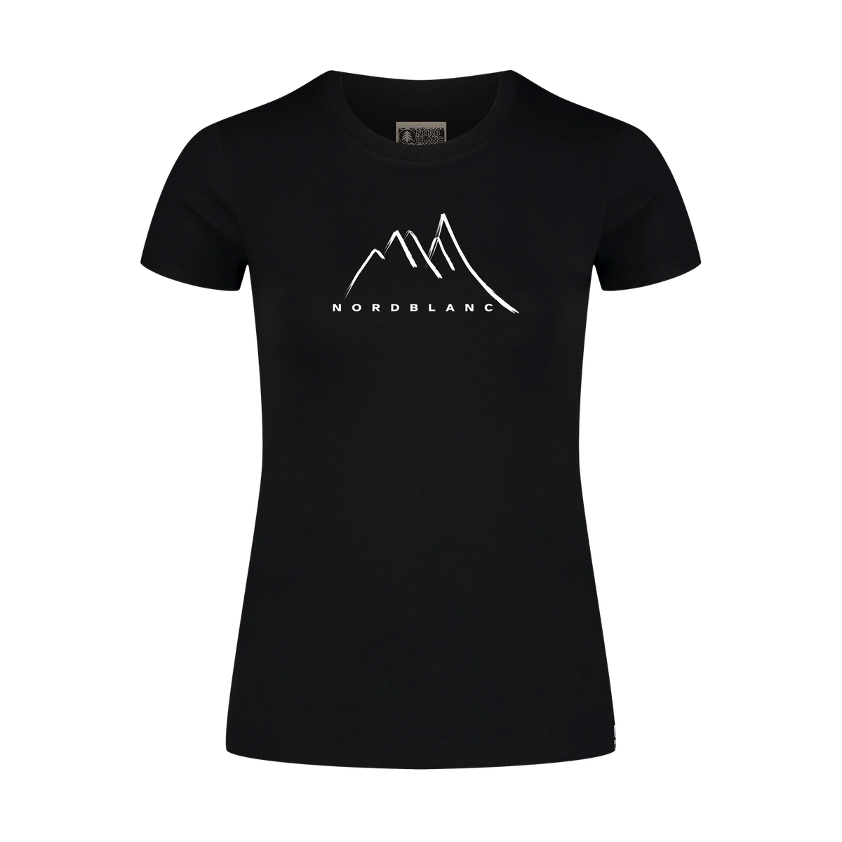 Katoenen T-shirt dames - INLET zwart