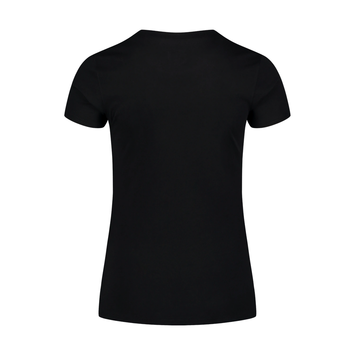 Katoenen T-shirt dames - INLET zwart – afbeelding 2