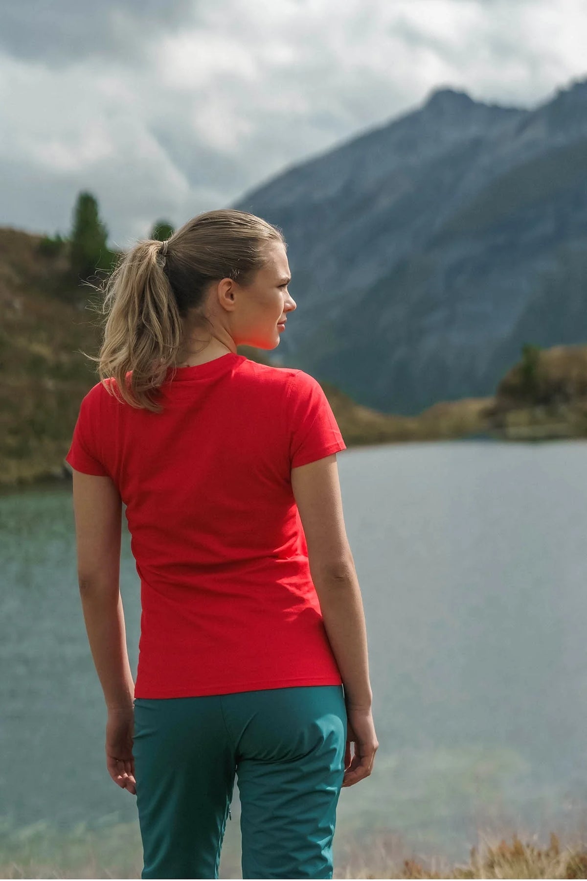 Cotton t-shirt women's - INLET red – image 7