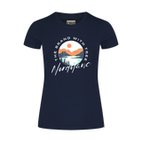 Cotton t-shirt women's - STARLIGHT blue