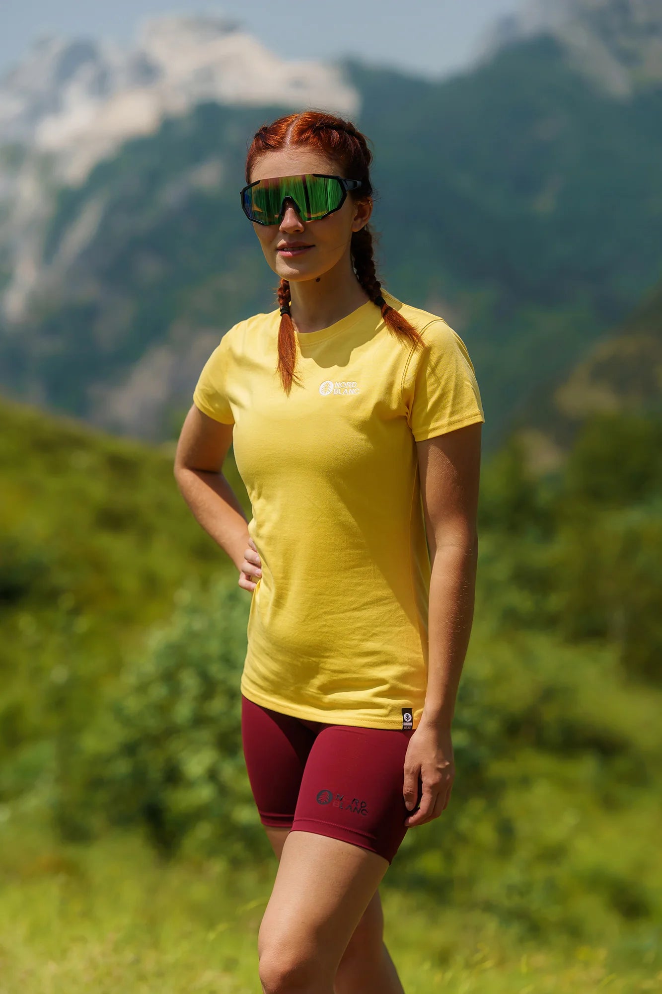 Cotton t-shirt women's - SCENE yellow-3