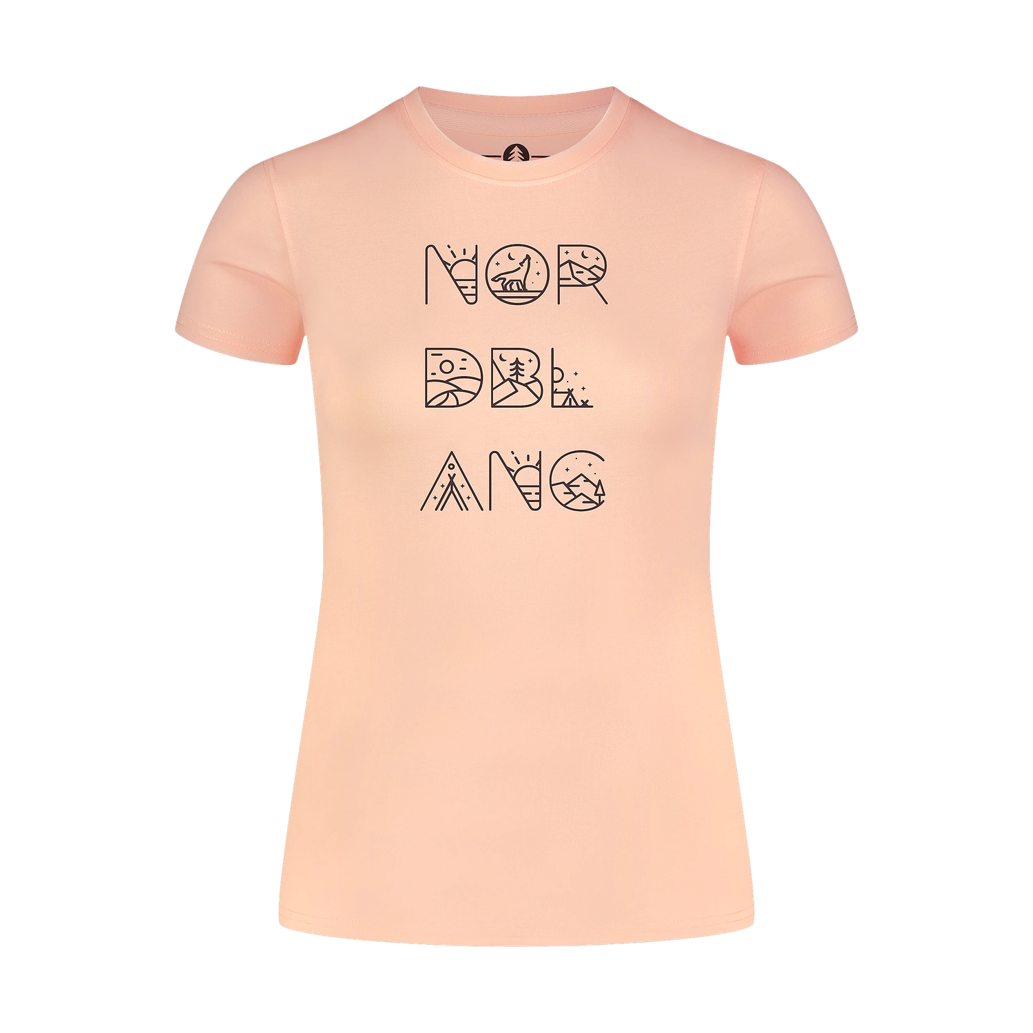 Organic cotton t-shirt women's - RESCUE pink-1
