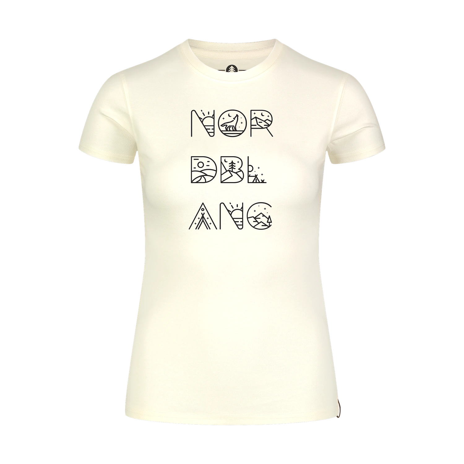 Organic cotton t-shirt women's - RESCUE white-1
