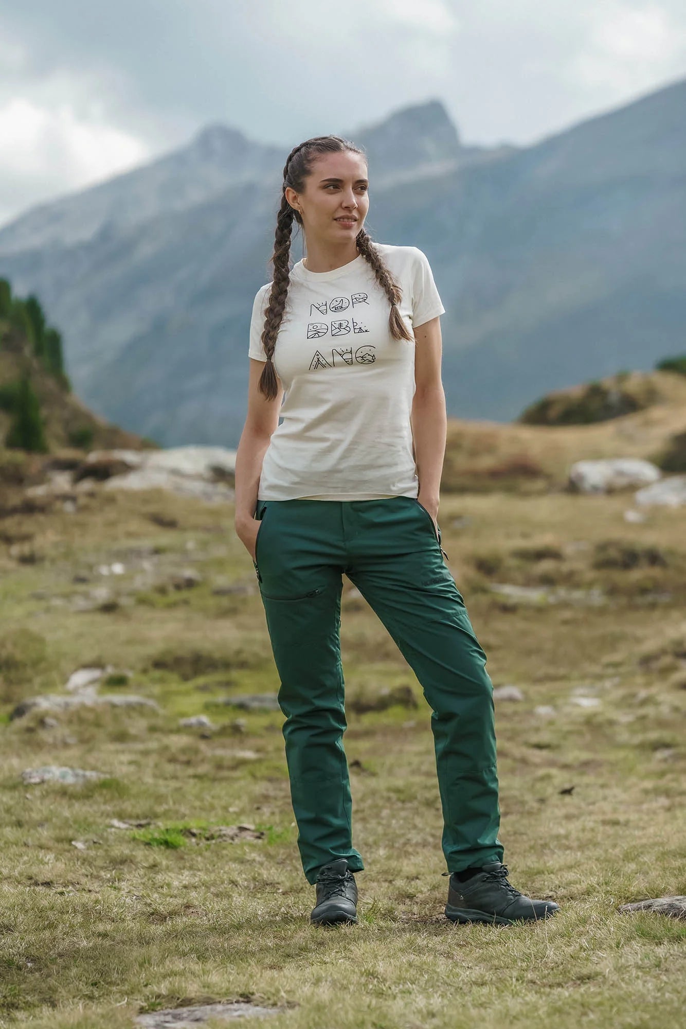 Organic cotton t-shirt women's - RESCUE white-5