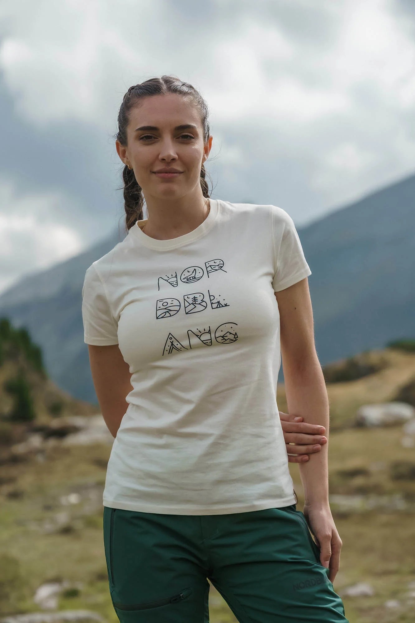 Organic cotton t-shirt women's - RESCUE white-6