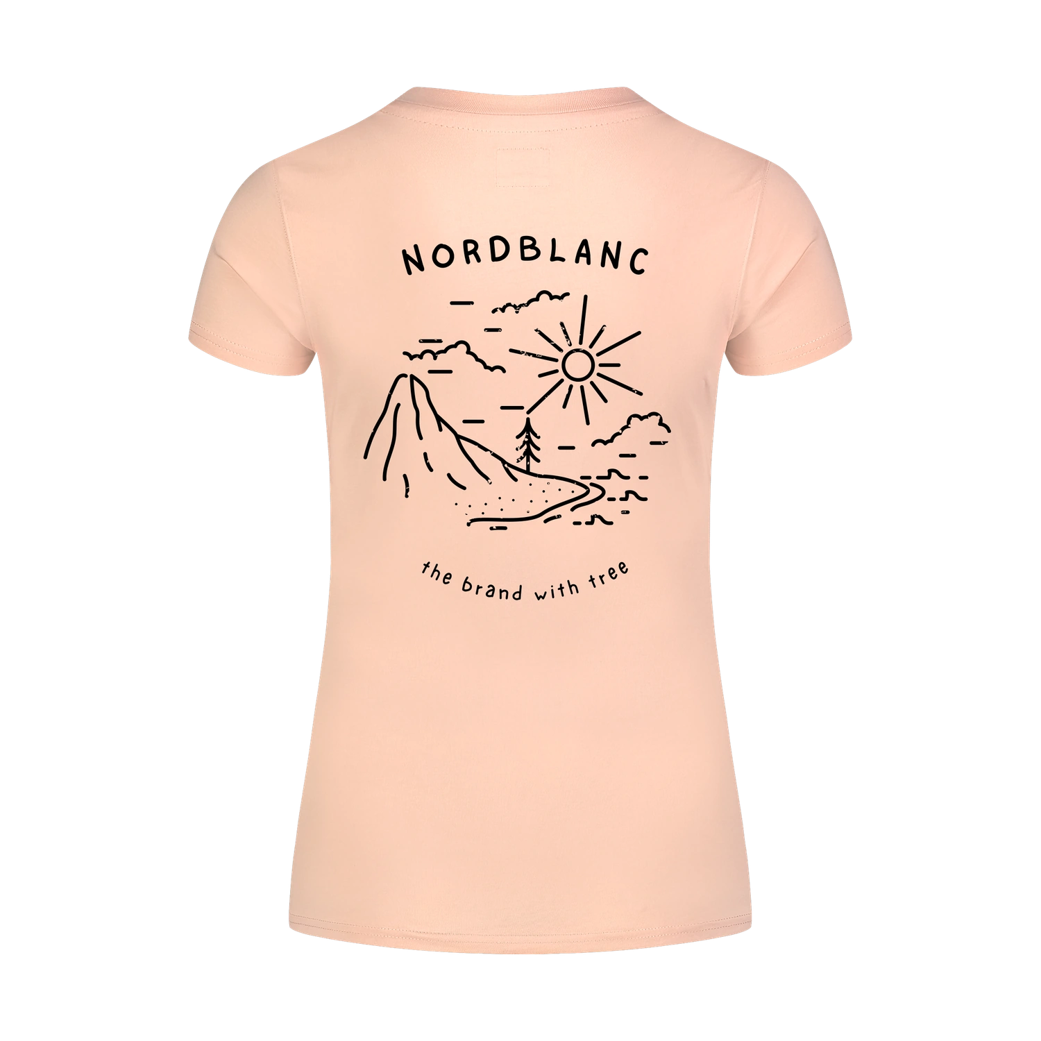 Organic cotton t-shirt women's - INTERSECT pink-2