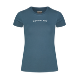 Organic cotton t-shirt women's - INTERSECT blue