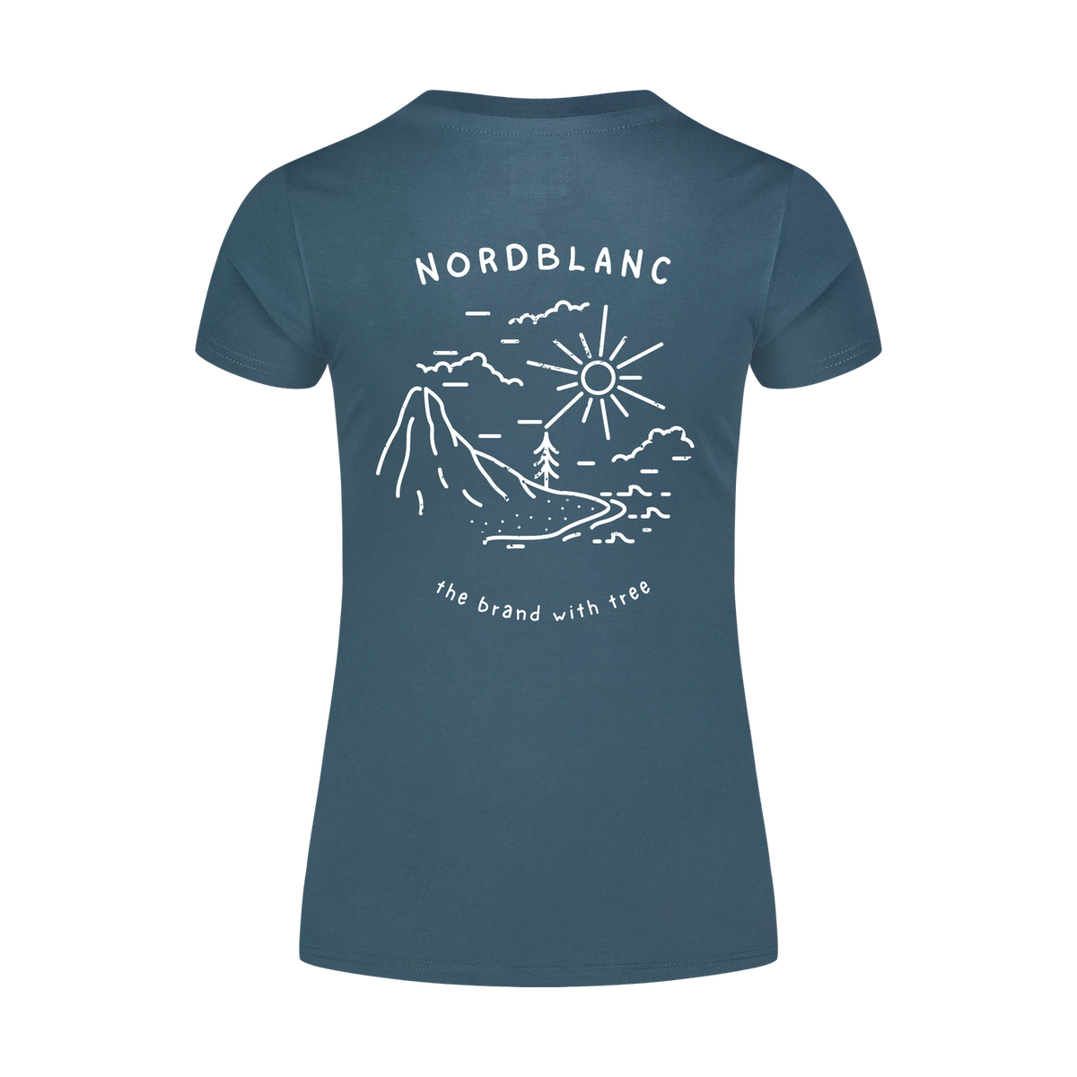 Organic cotton t-shirt women's - INTERSECT blue – image 2