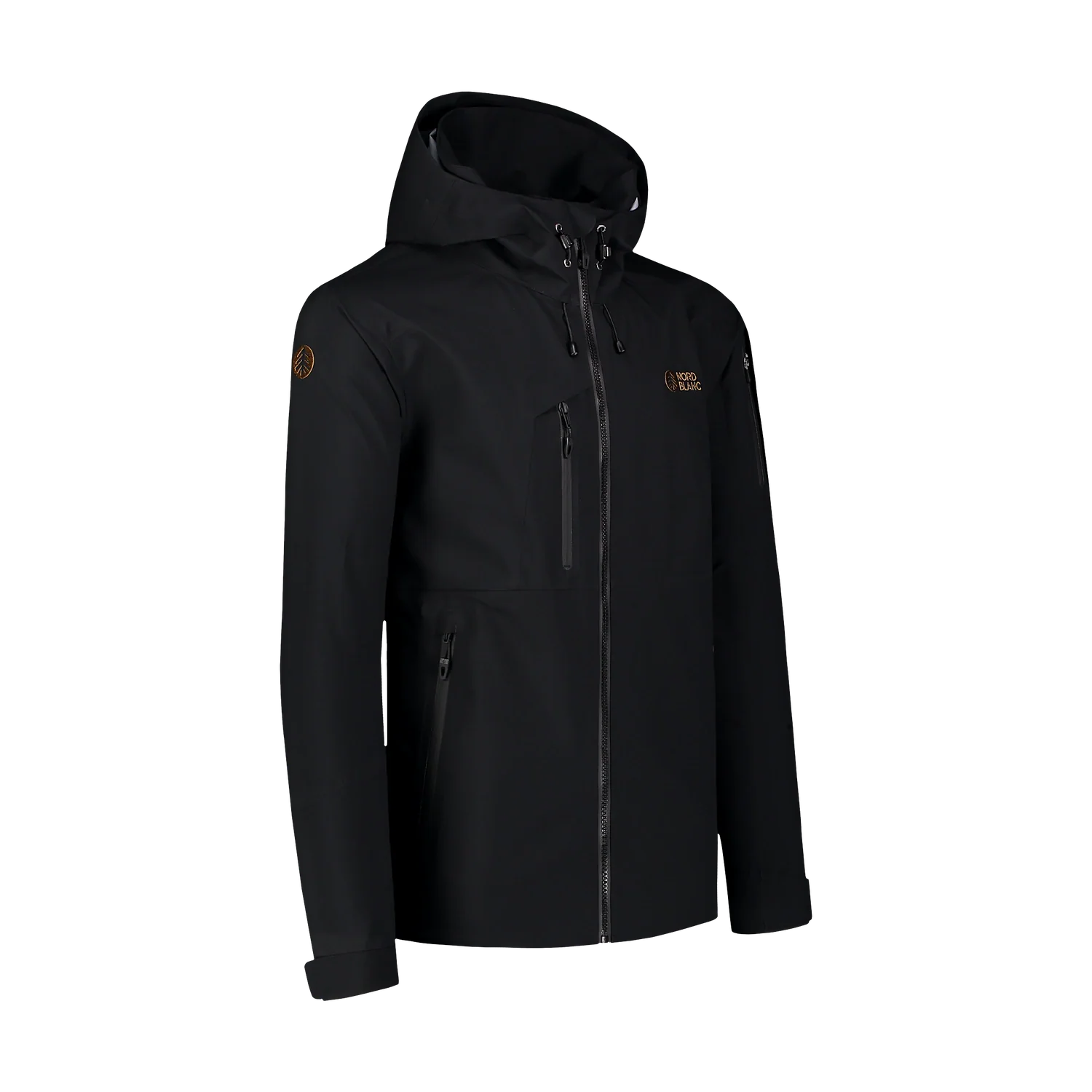 Waterproof 3LL outdoor jacket men's - MOUNTANEER black-2