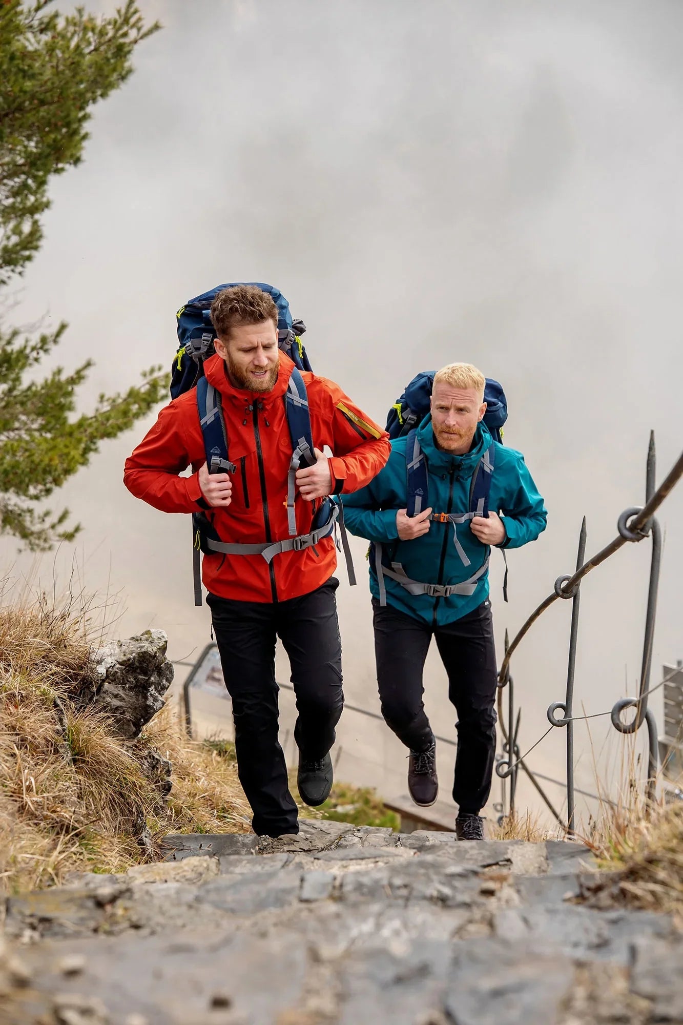 Nepromokavá 3LL outdoorová bunda pánská - MOUNTANEER červená-6