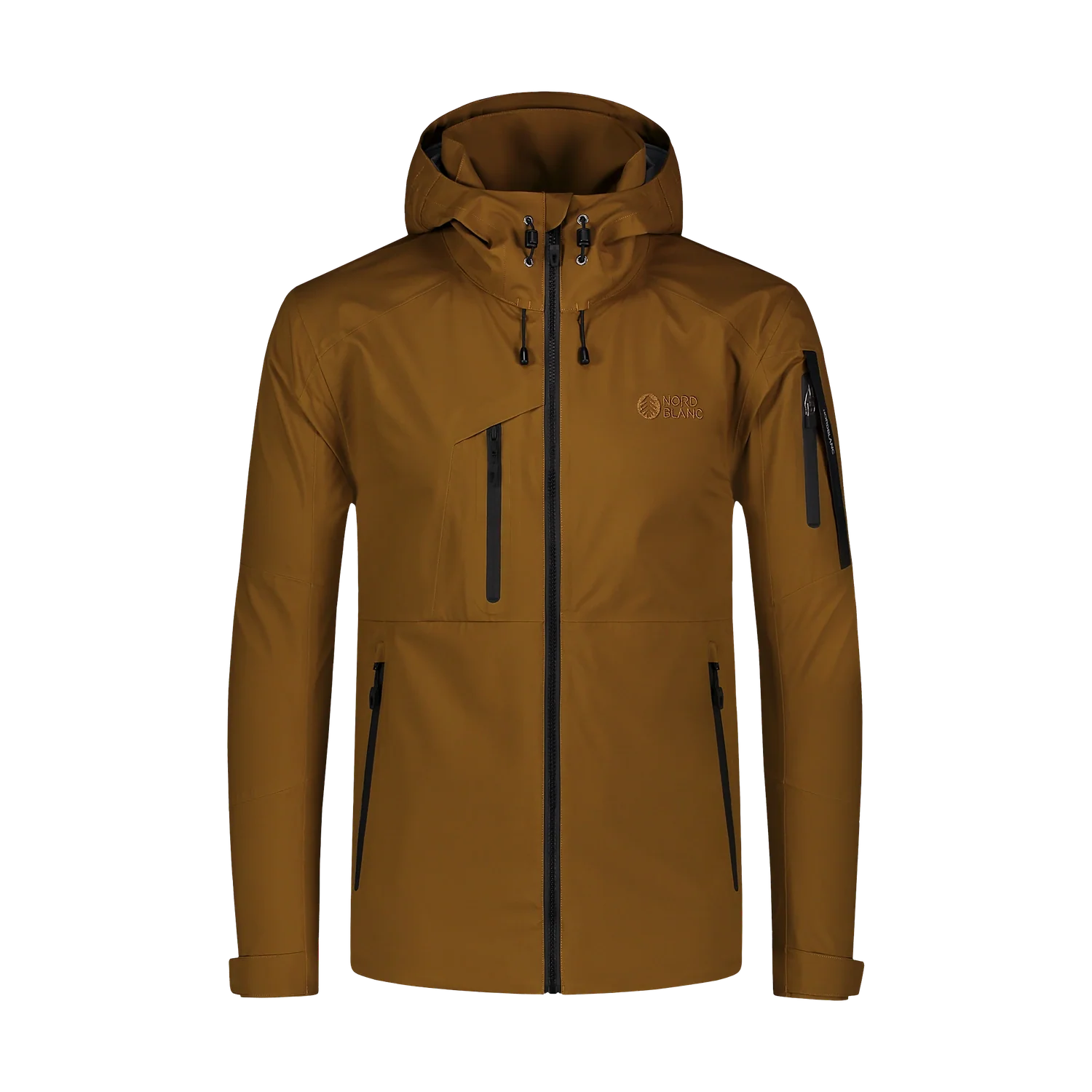 Wasserdichte 3LL Outdoor- Jacke Herren - MOUNTANEER braun