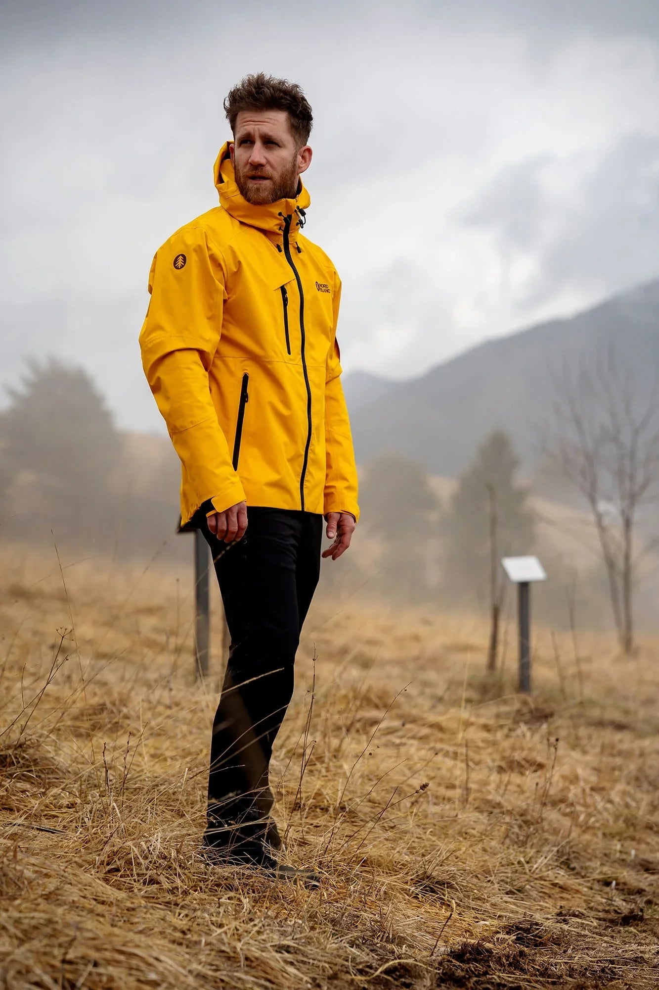 Vízálló 3LL outdoor dzseki/kabát férfi - MOUNTANEER sárga-4