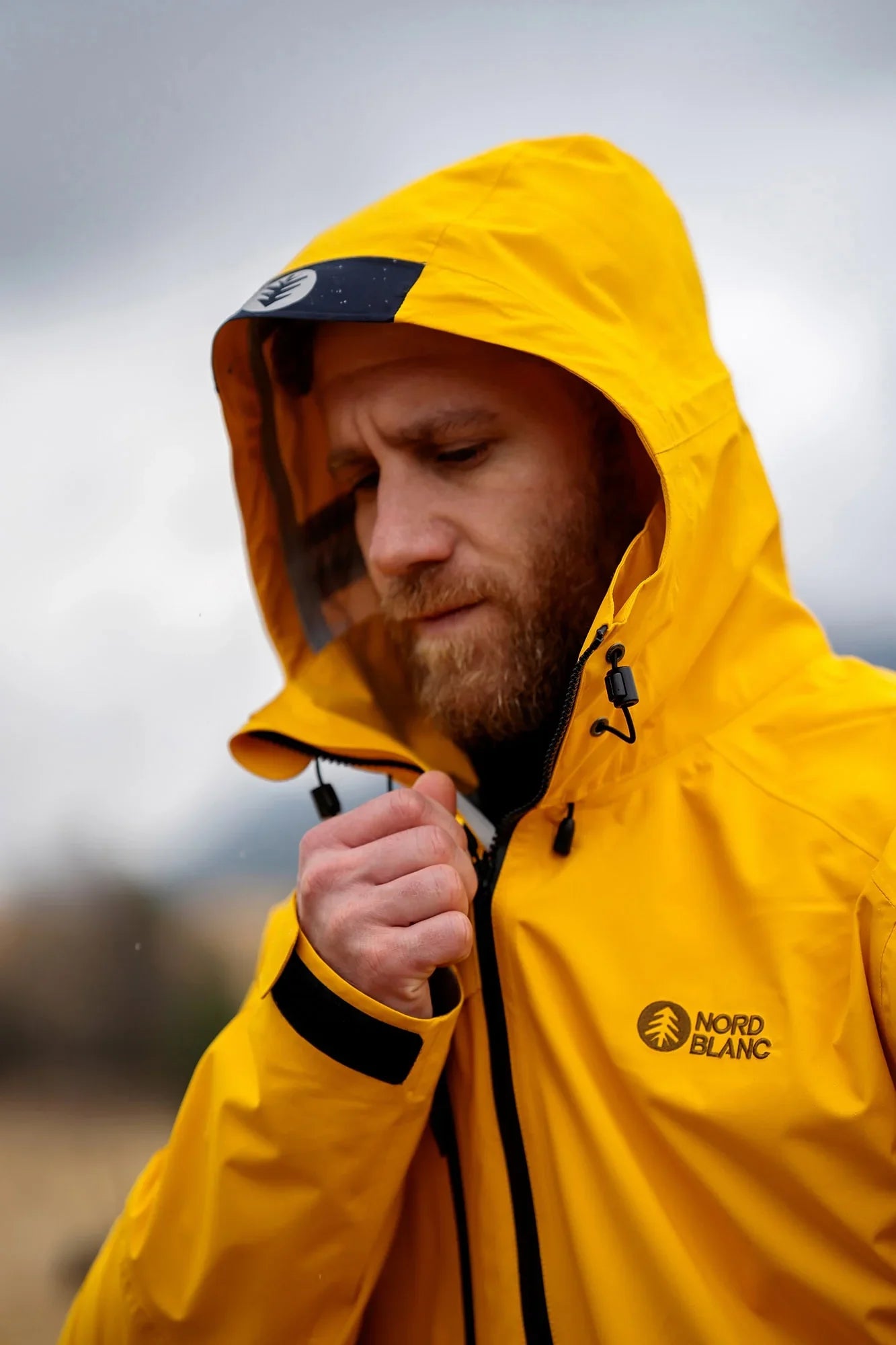 Vízálló 3LL outdoor dzseki/kabát férfi - MOUNTANEER sárga-6