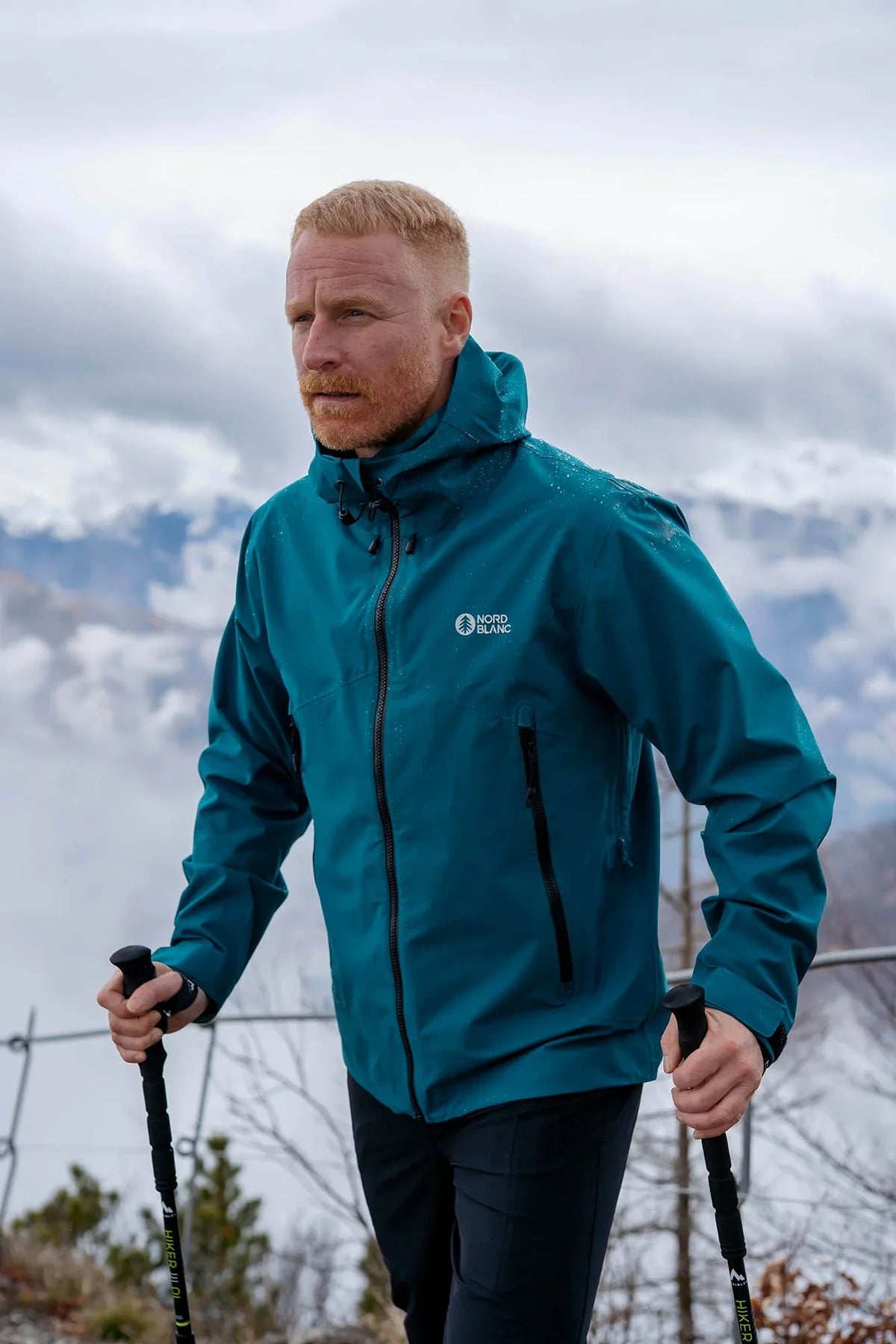 Vattentät outdoorjacka 3LL herr - NOMAD petrol – bild 3