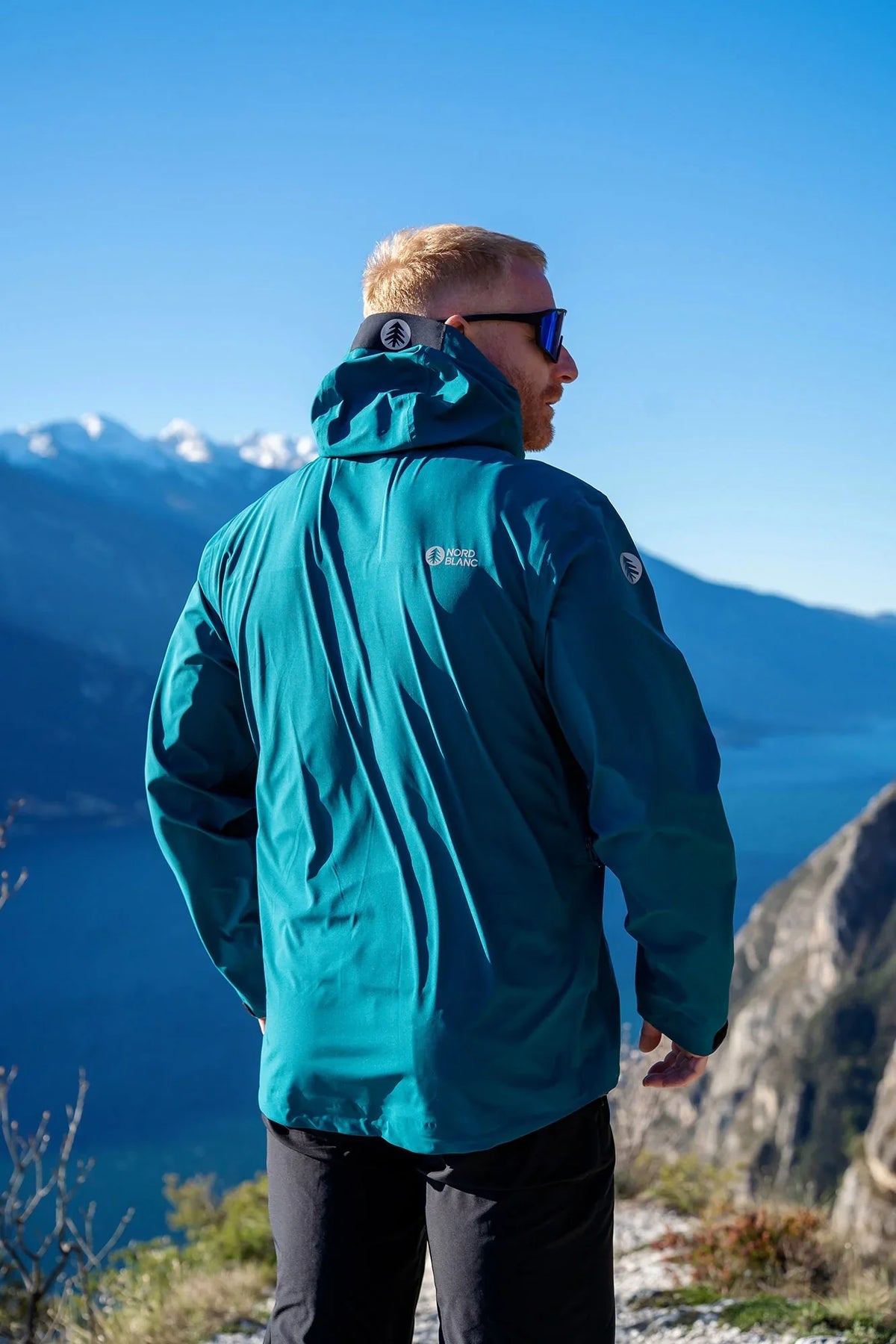 Vattentät outdoorjacka 3LL herr - NOMAD petrol – bild 8