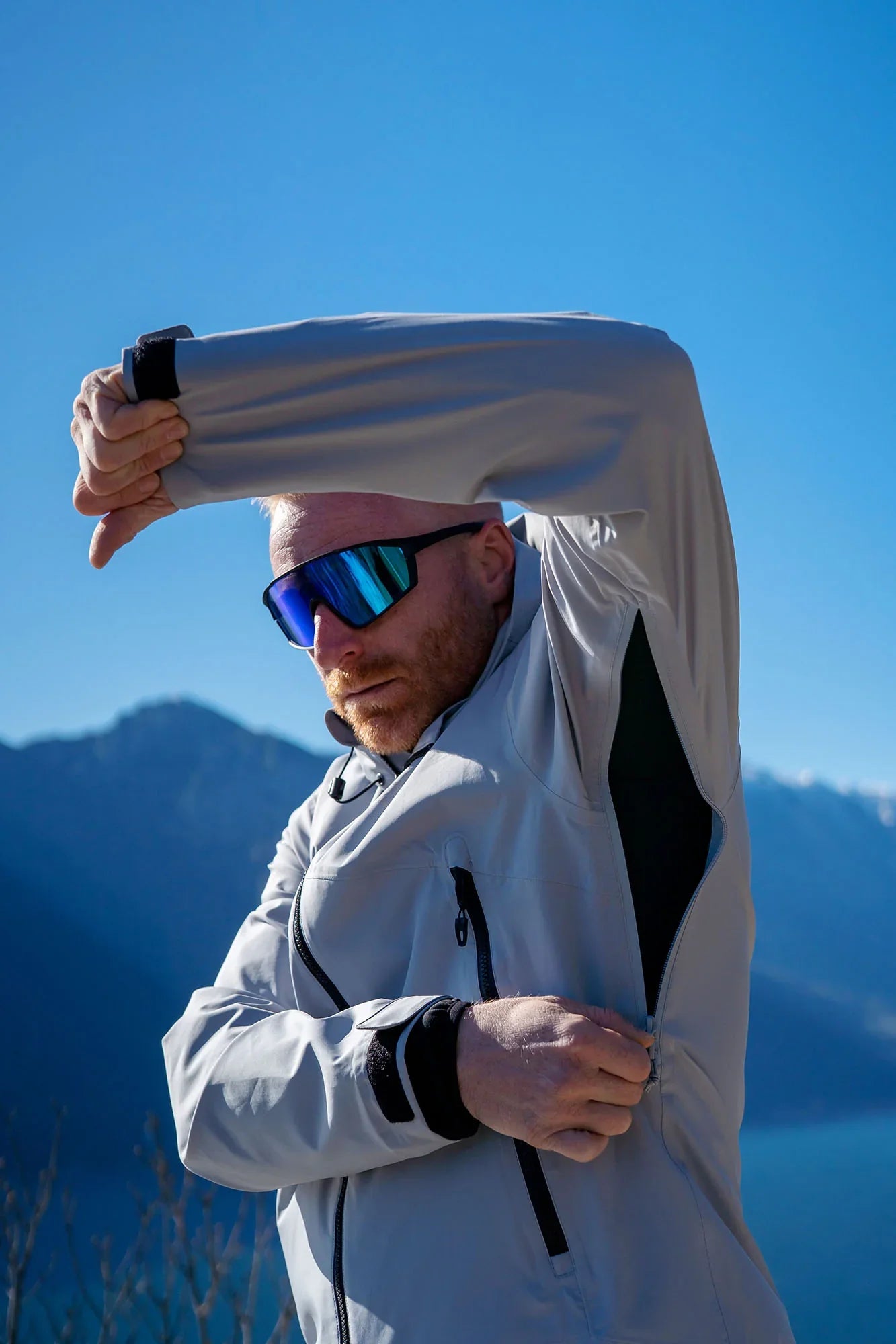 Vízálló 3LL outdoor dzseki/kabát férfi - NOMAD szürke-8