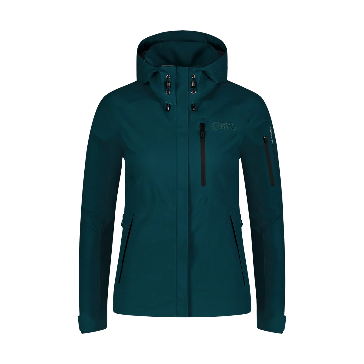 Waterdichte 3LL outdoorjas dames - FIREHEART petrol