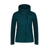 Waterdichte 3LL outdoorjas dames - FIREHEART petrol