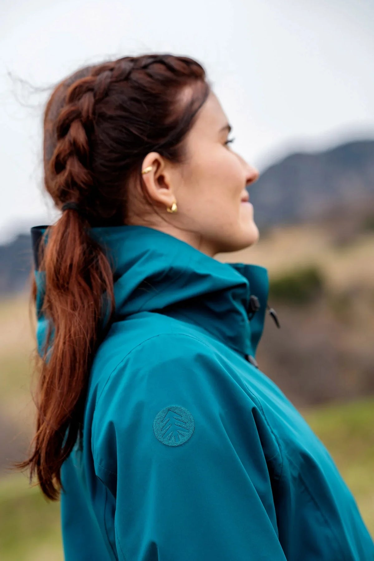 Waterdichte 3LL outdoorjas dames - FIREHEART petrol – afbeelding 8