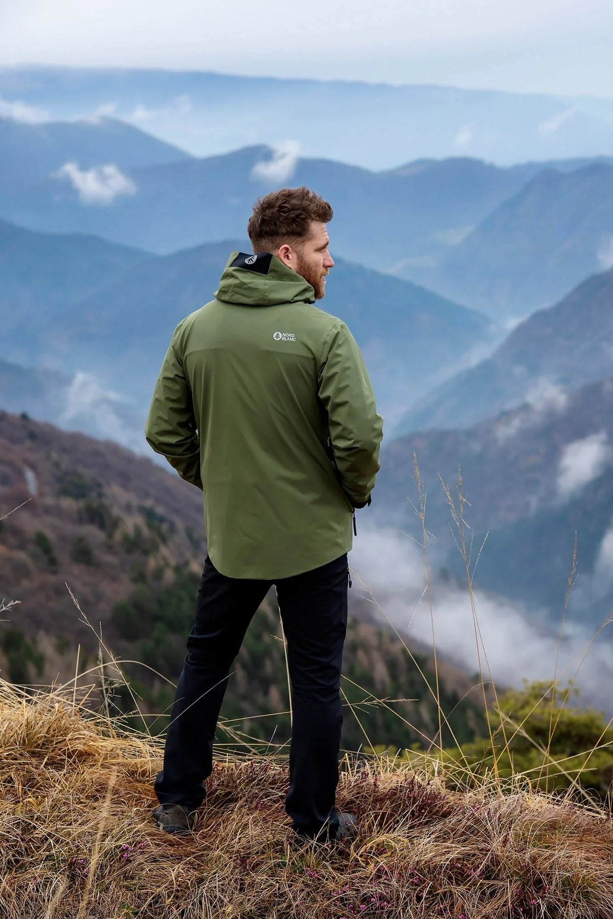 Waterproof outdoor jacket men's - BERNARD green – image 3