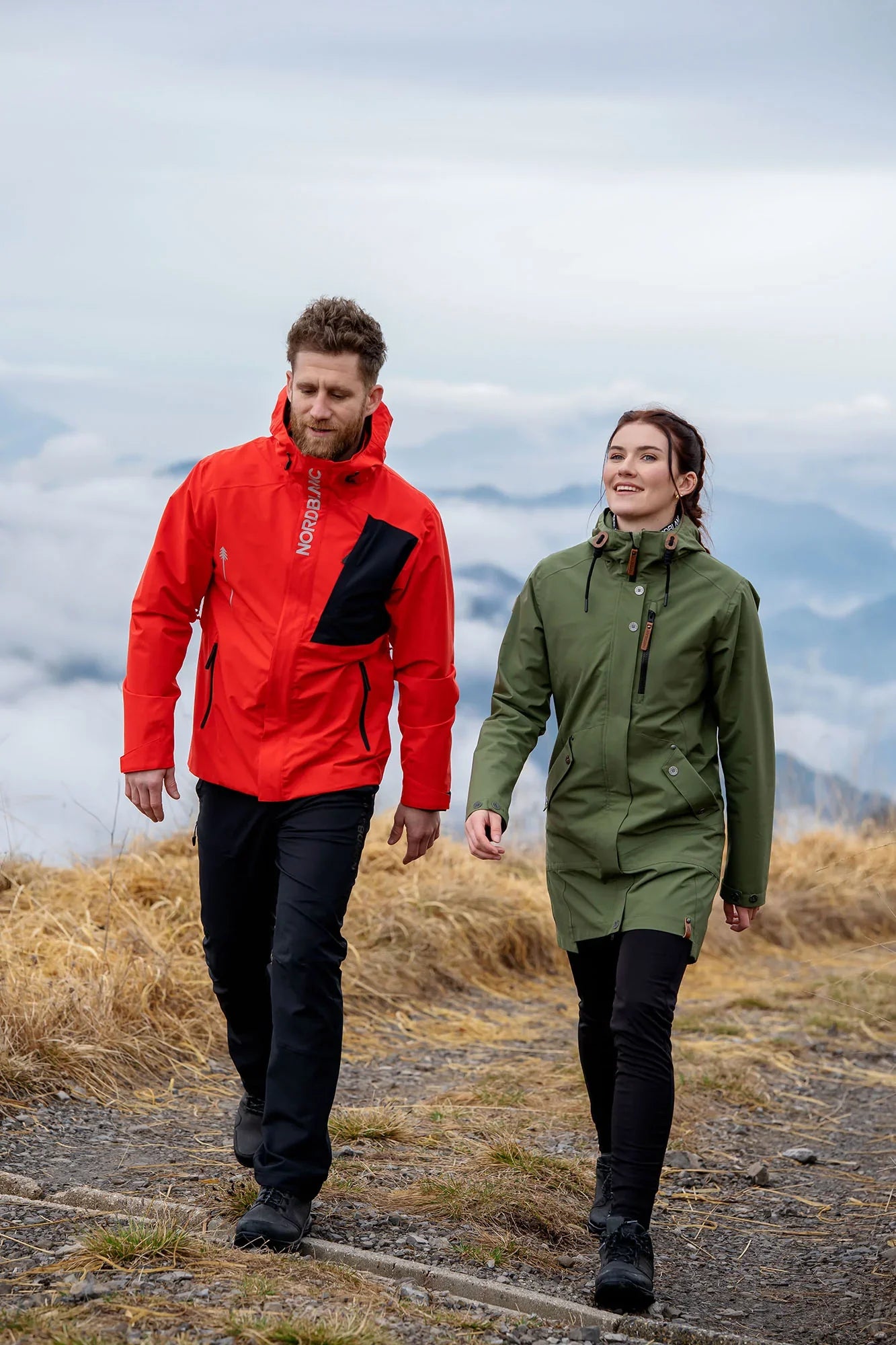 Waterproof outdoor jacket men's - BERNARD red-3