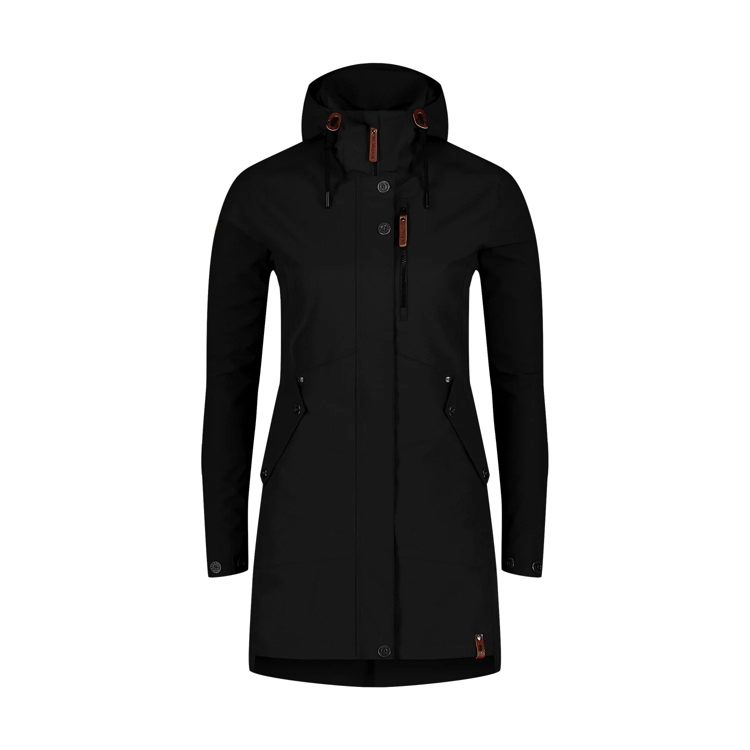Wasserdichte Outdoor-Parka-Jacke Damen - EASYCOME schwarz