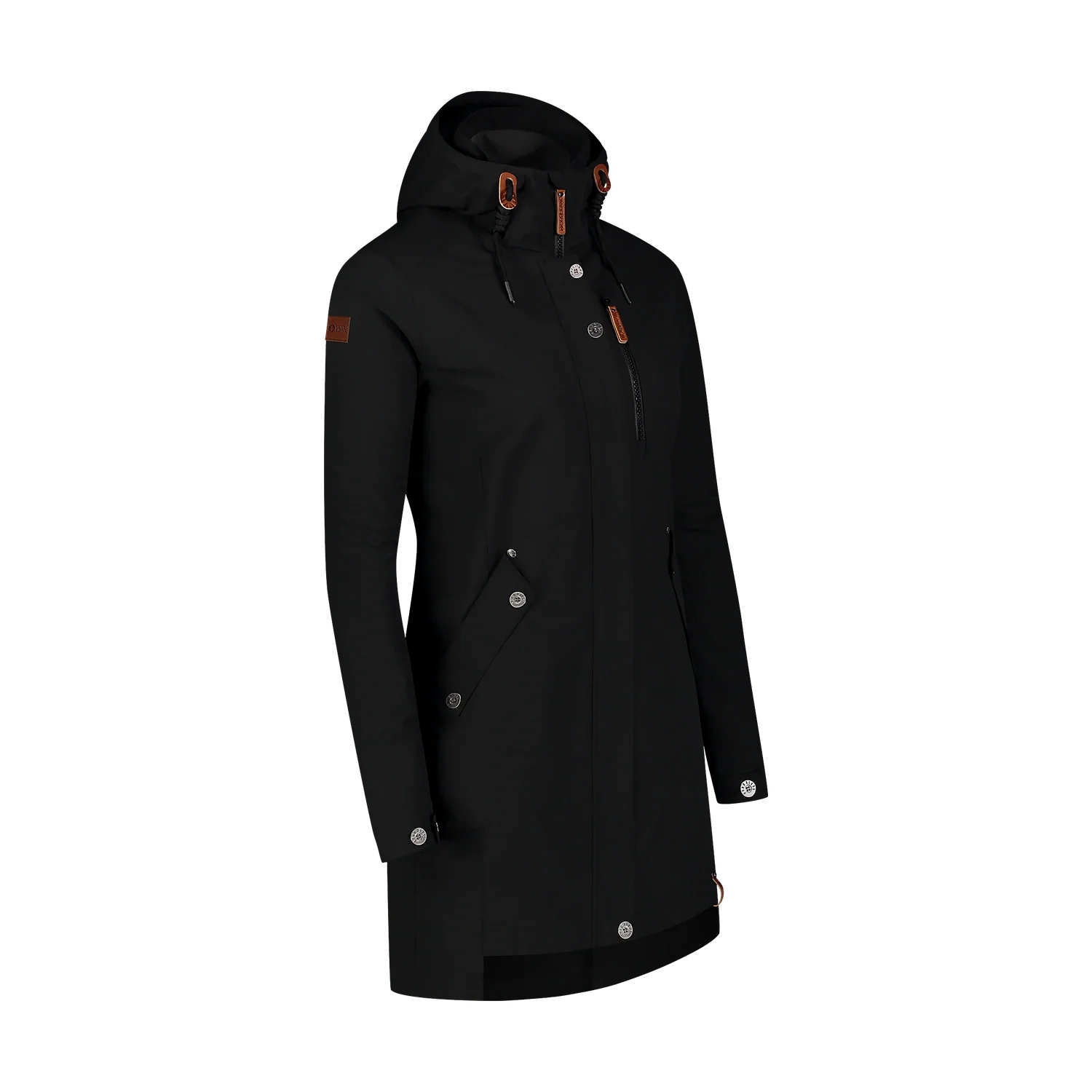 Waterproof outdoor parka jacket women's - EASYCOME black-2