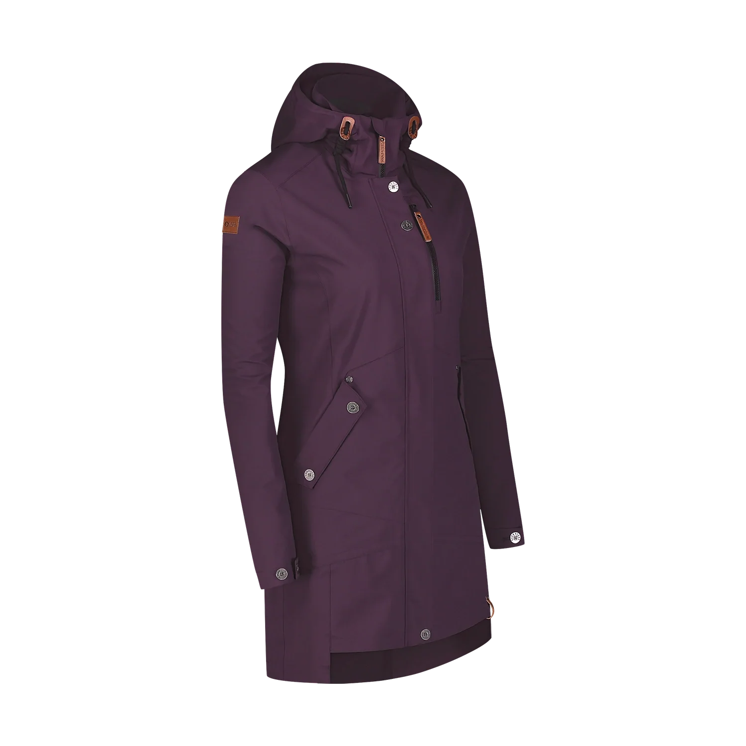 Waterproof outdoor parka jacket women's - EASYCOME violet-2