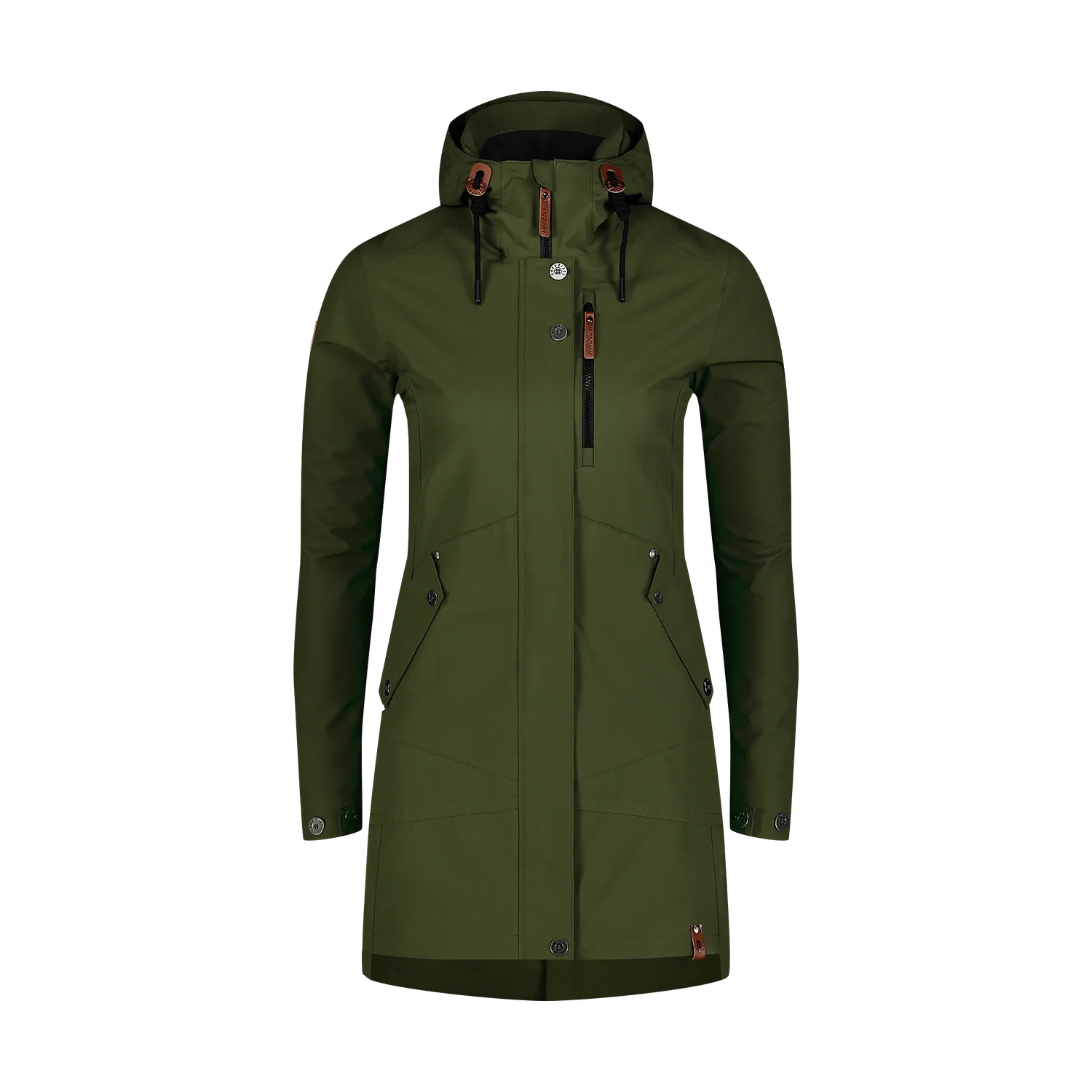 Waterproof outdoor parka jacket women's - EASYCOME green-1