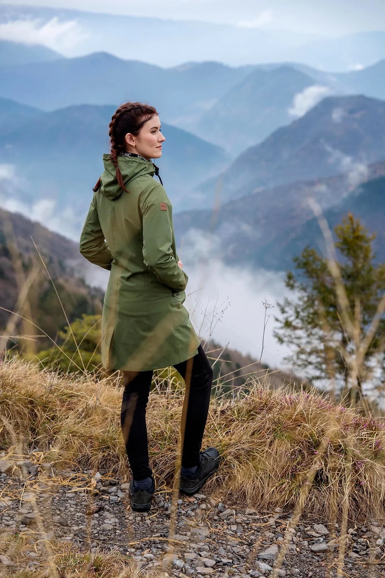Waterproof outdoor parka jacket women's - EASYCOME green-3