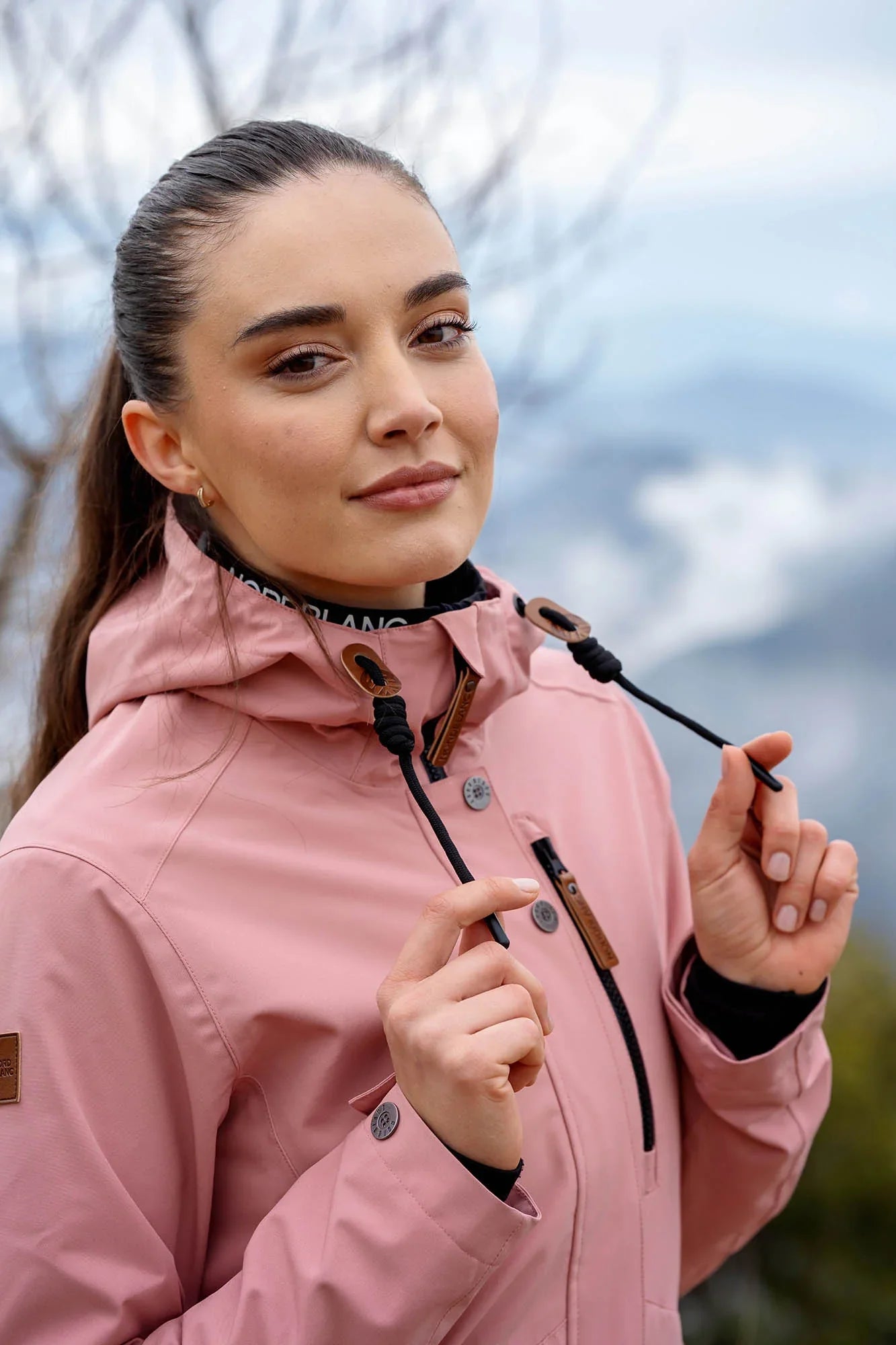 Waterproof outdoor parka jacket women's - EASYCOME pink-5