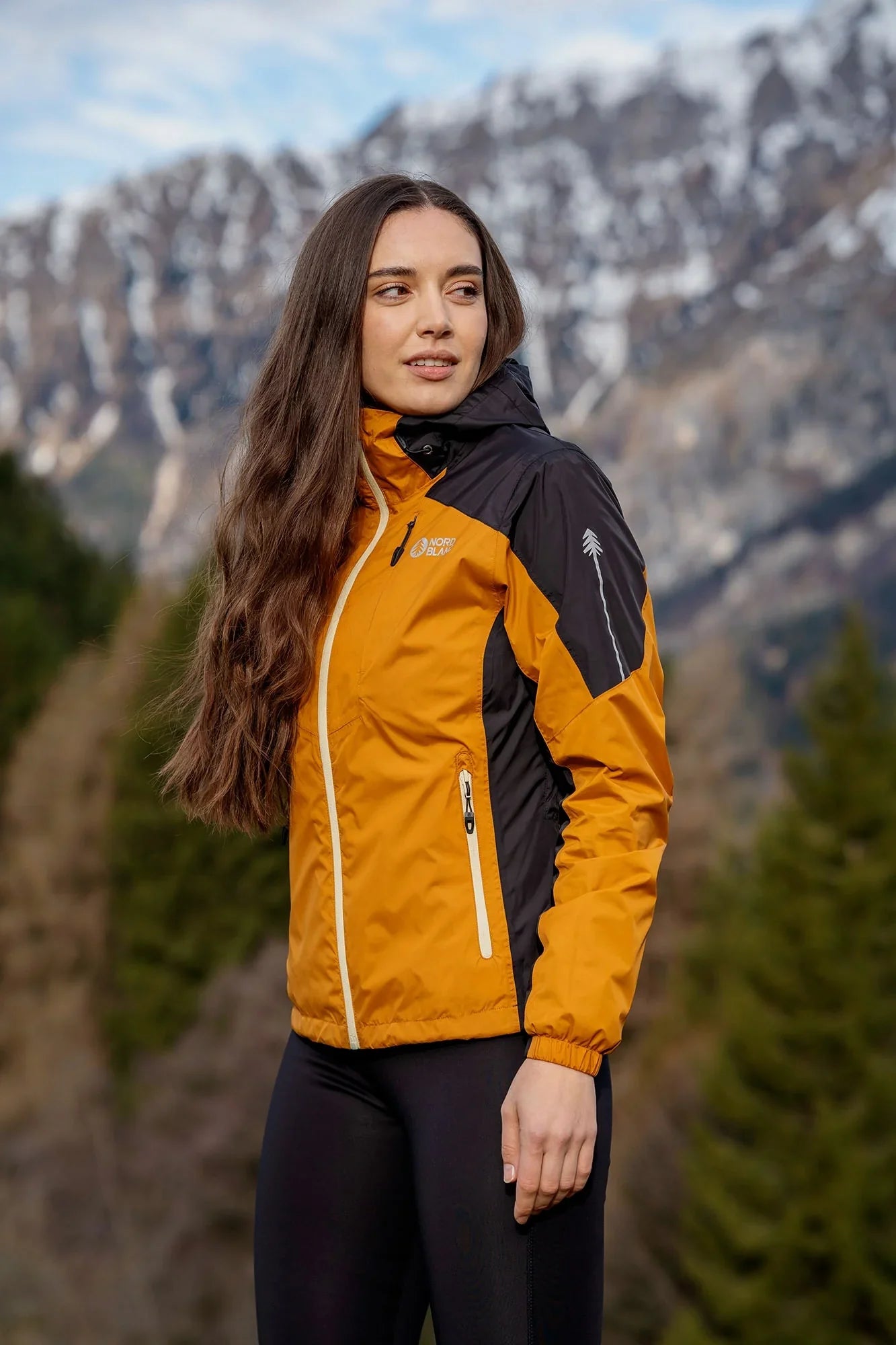 Waterproof jacket women's - LADYMOON brown-7