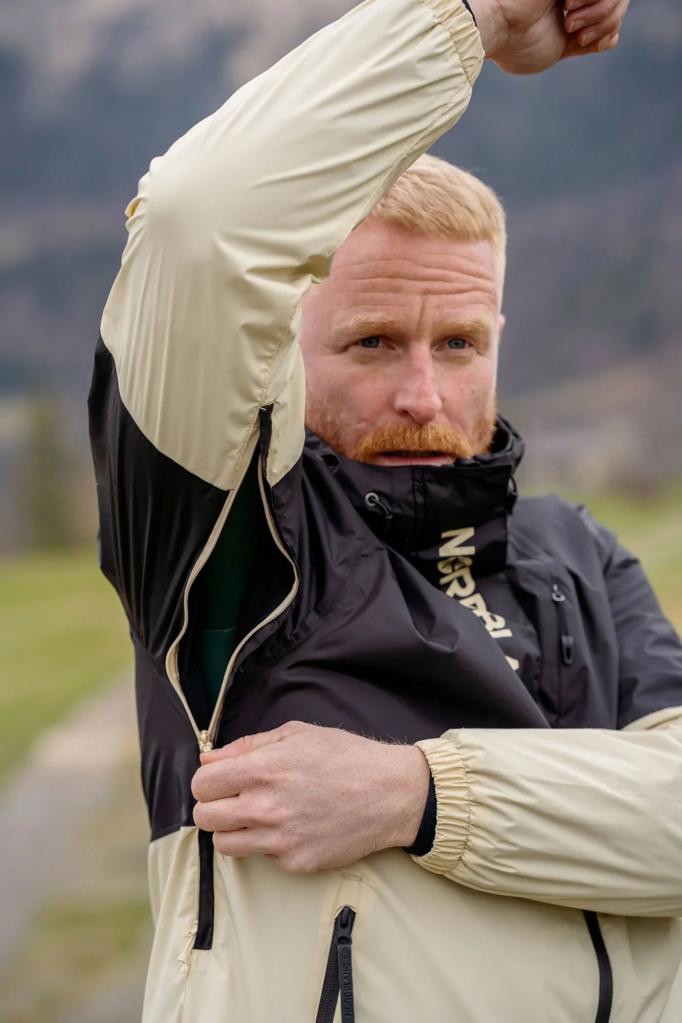 Waterproof jacket men's - PIONEER beige-6