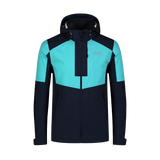 Waterproof light softshell jacket men's - WHISPERING blue