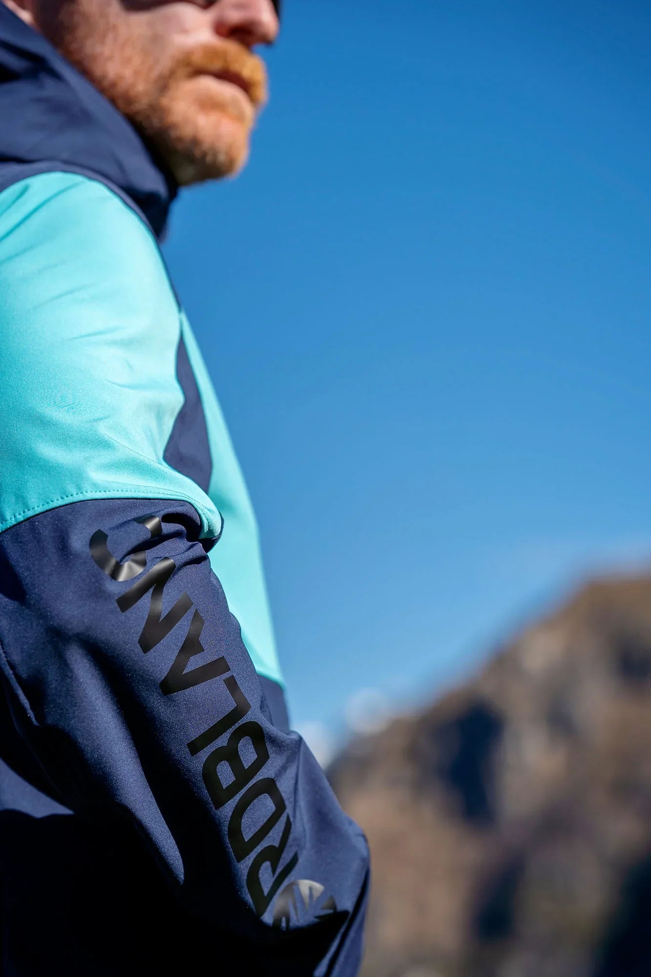 Waterproof light softshell jacket men's - WHISPERING blue-6