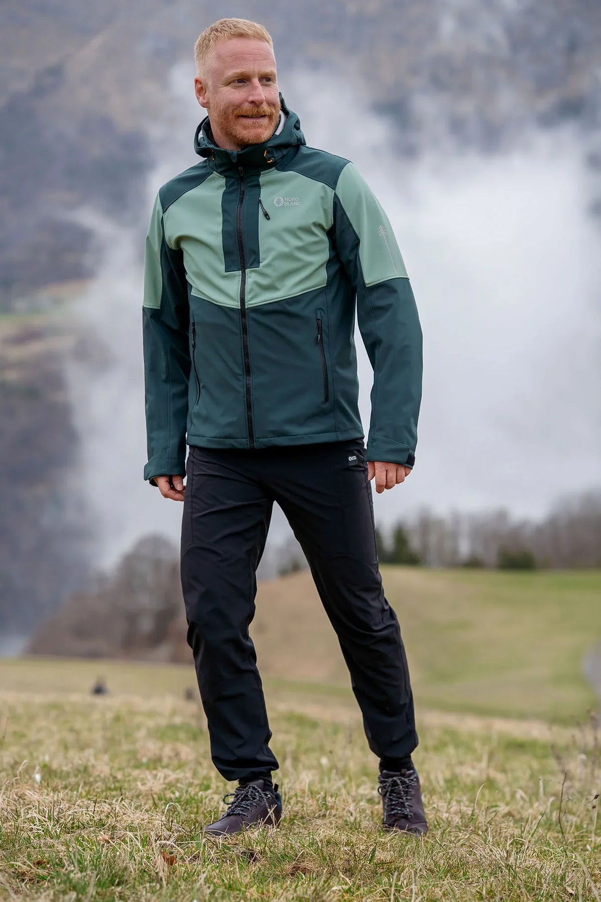 Wasserdichte Leichte- Softshelljacke Herren - WHISPERING grün-4