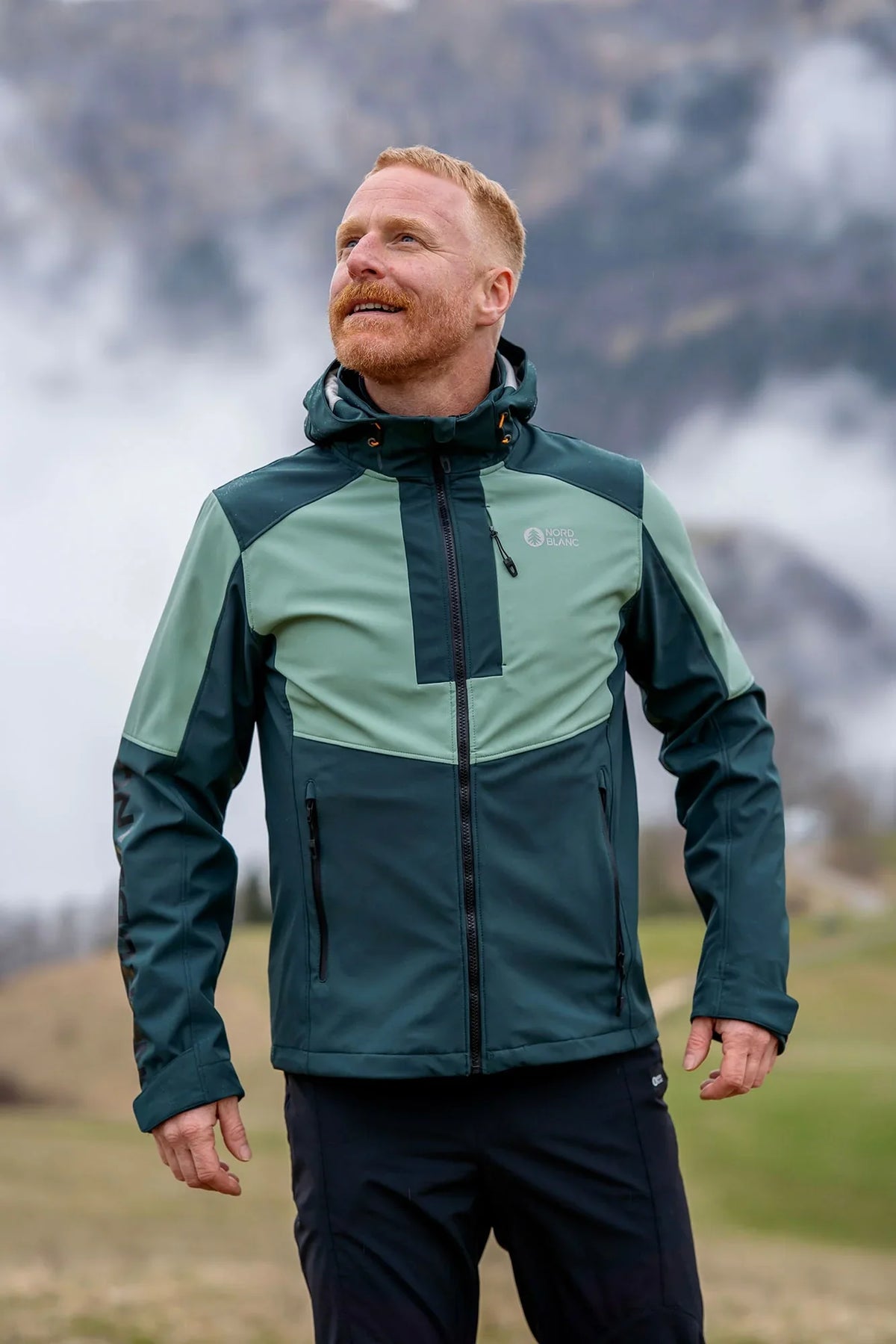 Wasserdichte Leichte- Softshelljacke Herren - WHISPERING grün-5